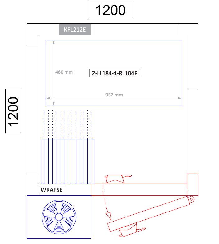 Étagère de base en aluminium - 952 x 1800 mm - Capacité de charge : 600 kg
