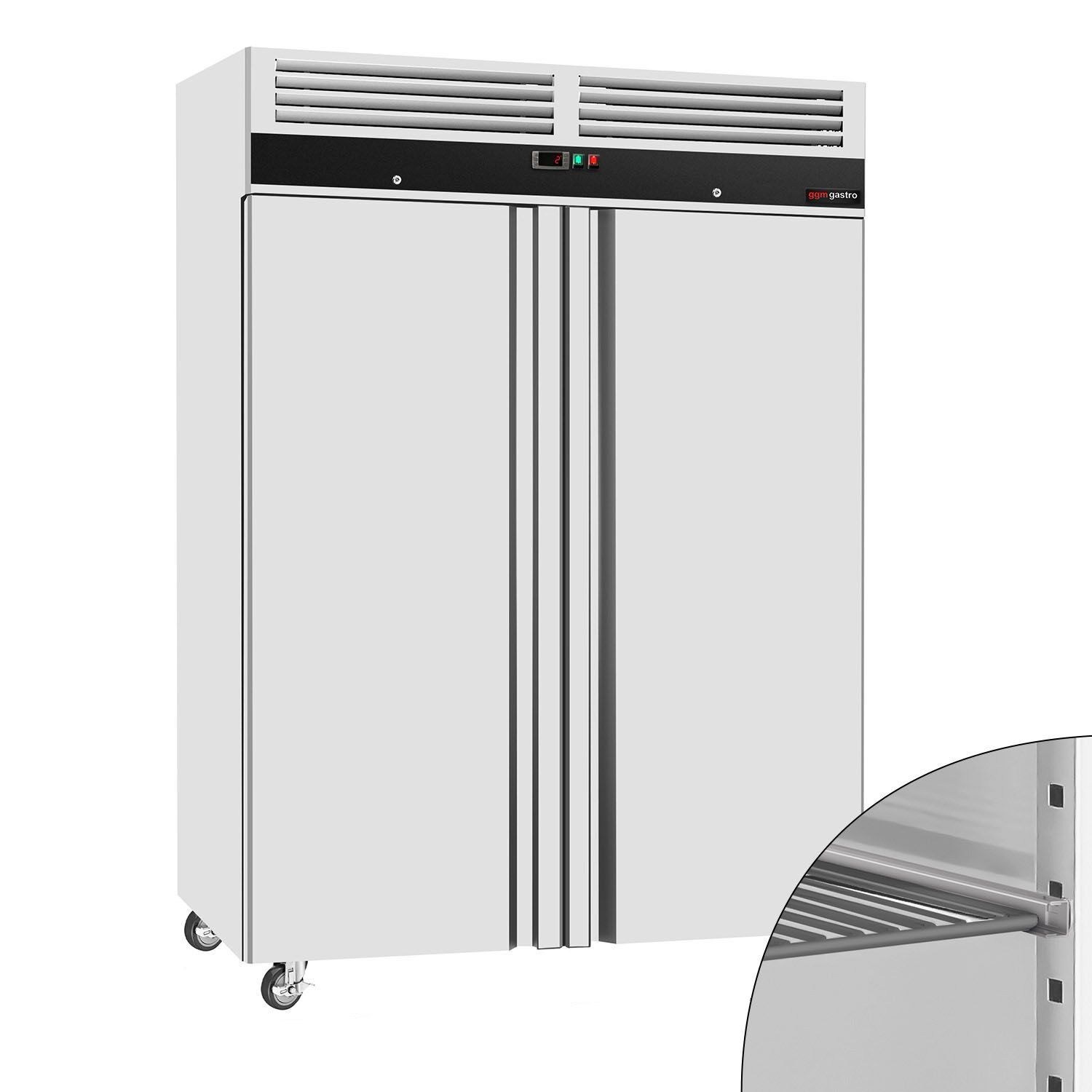 Armoire réfrigérée positive en acier inoxydable ECO – 1200 litres – avec 2 portes