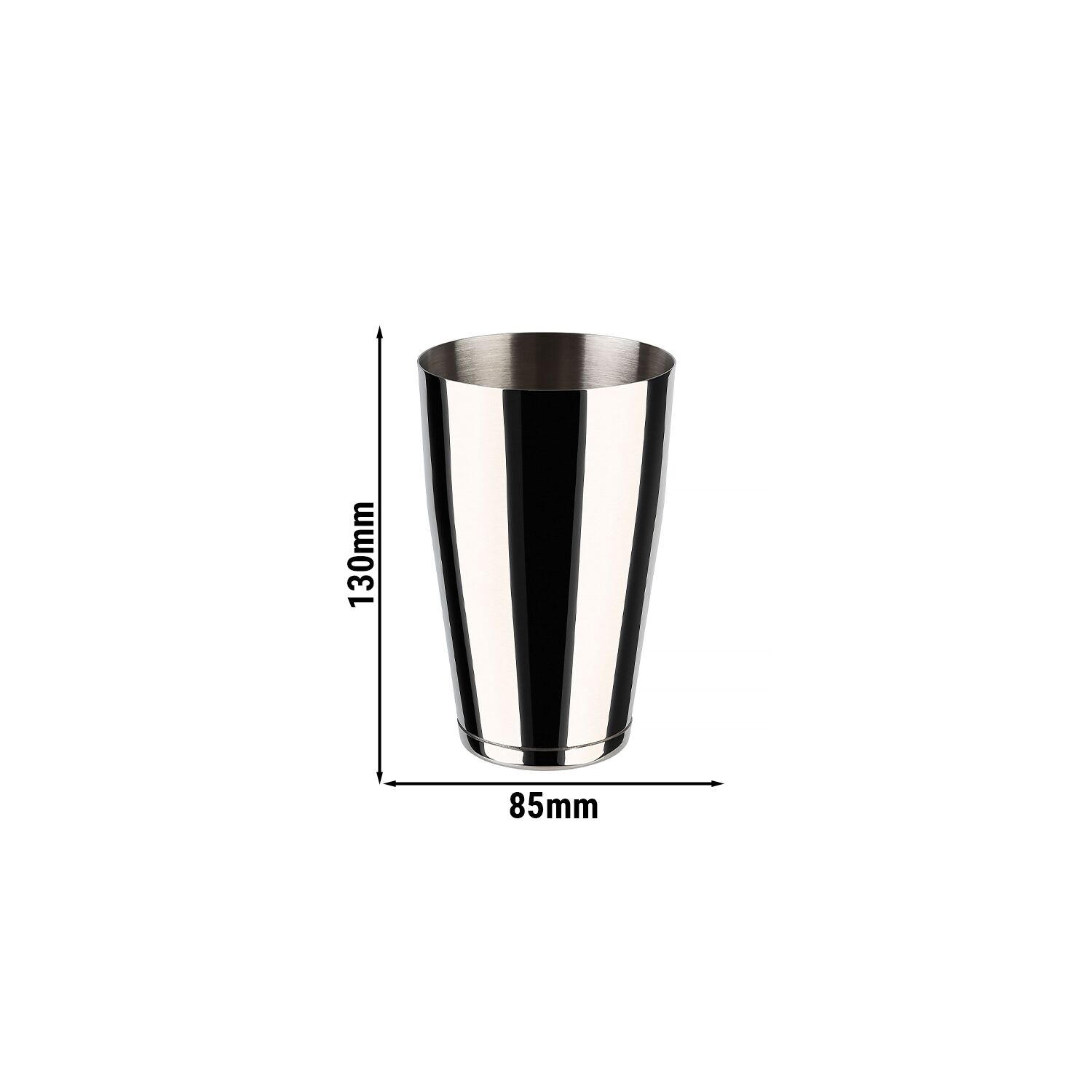 (6 pièces) Speed shaker / gobelet - inox - 0,5 litre