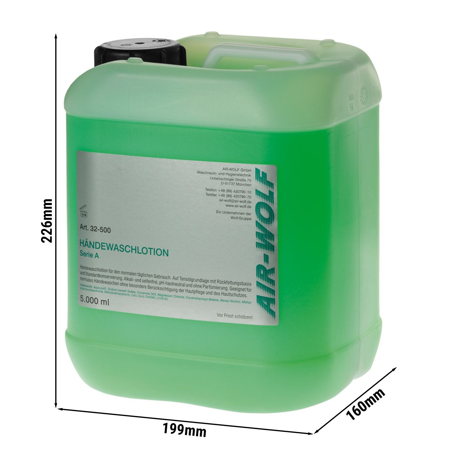 (4 pièces) AIR-WOLF | Lotion lavante pour les mains – 5 litres