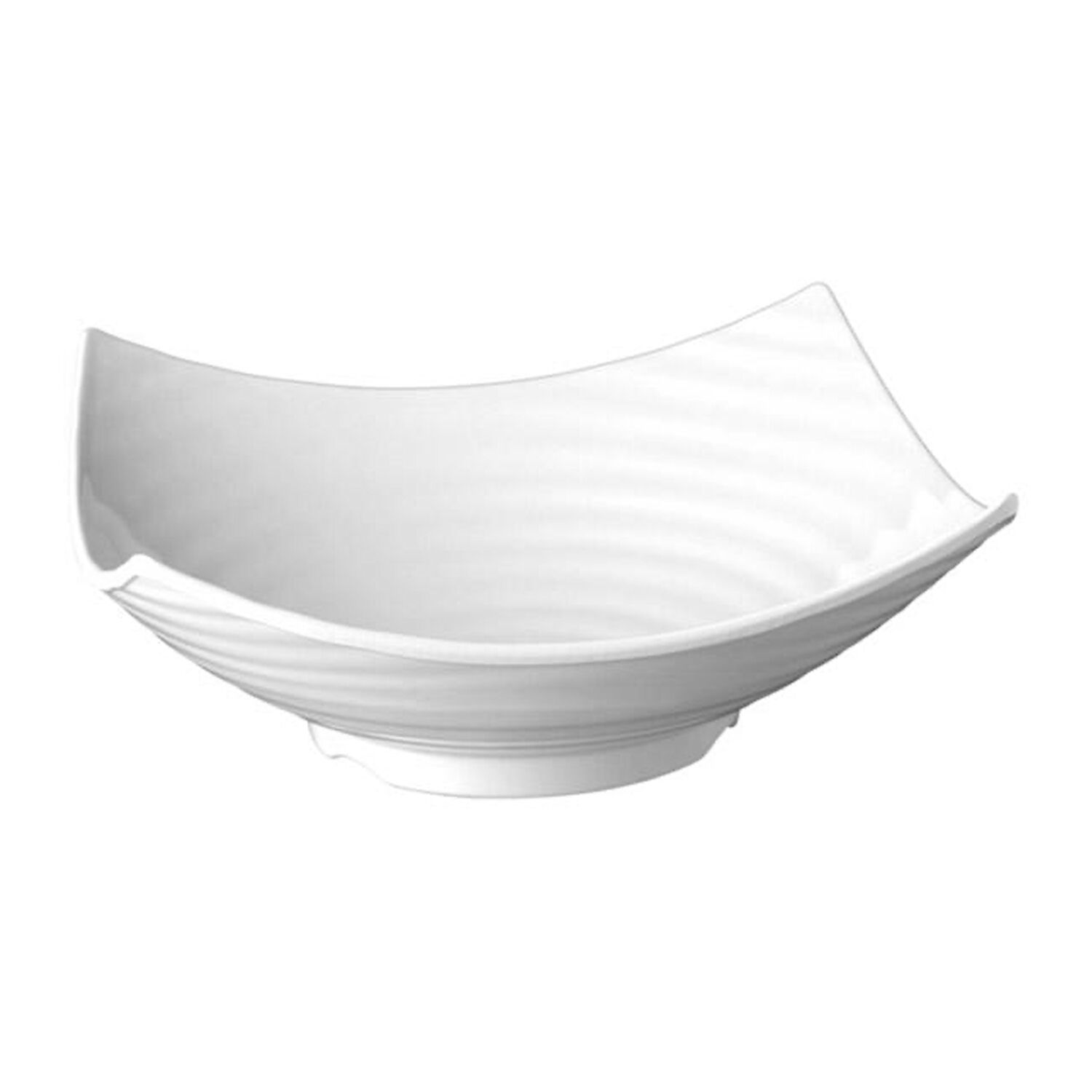 (6 pcs) Coupe - GLOBAL BUFFET - Mélamine - 5L - carré - 400x400mm - Profondeur : 135mm - Blanc