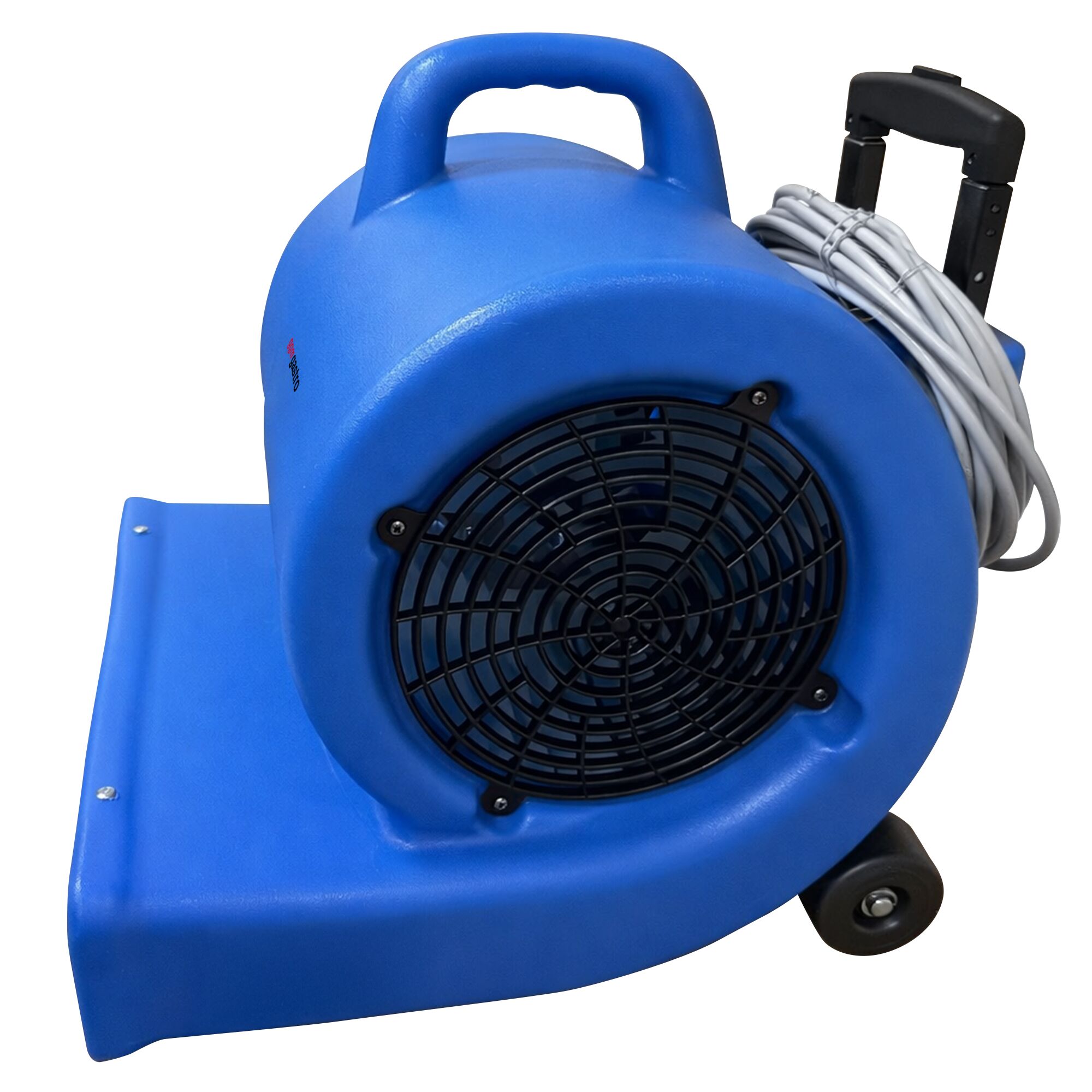 Ventilateur radial Professionnel - 3 vitesses - 850W - 1350tr/min - avec poignée de transport et roulettes