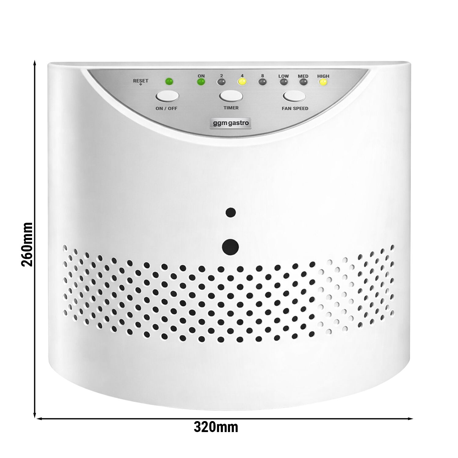 Purificateur d’air – 3 niveaux de puissance – avec fonction minuterie et télécommande – env. 28 m²