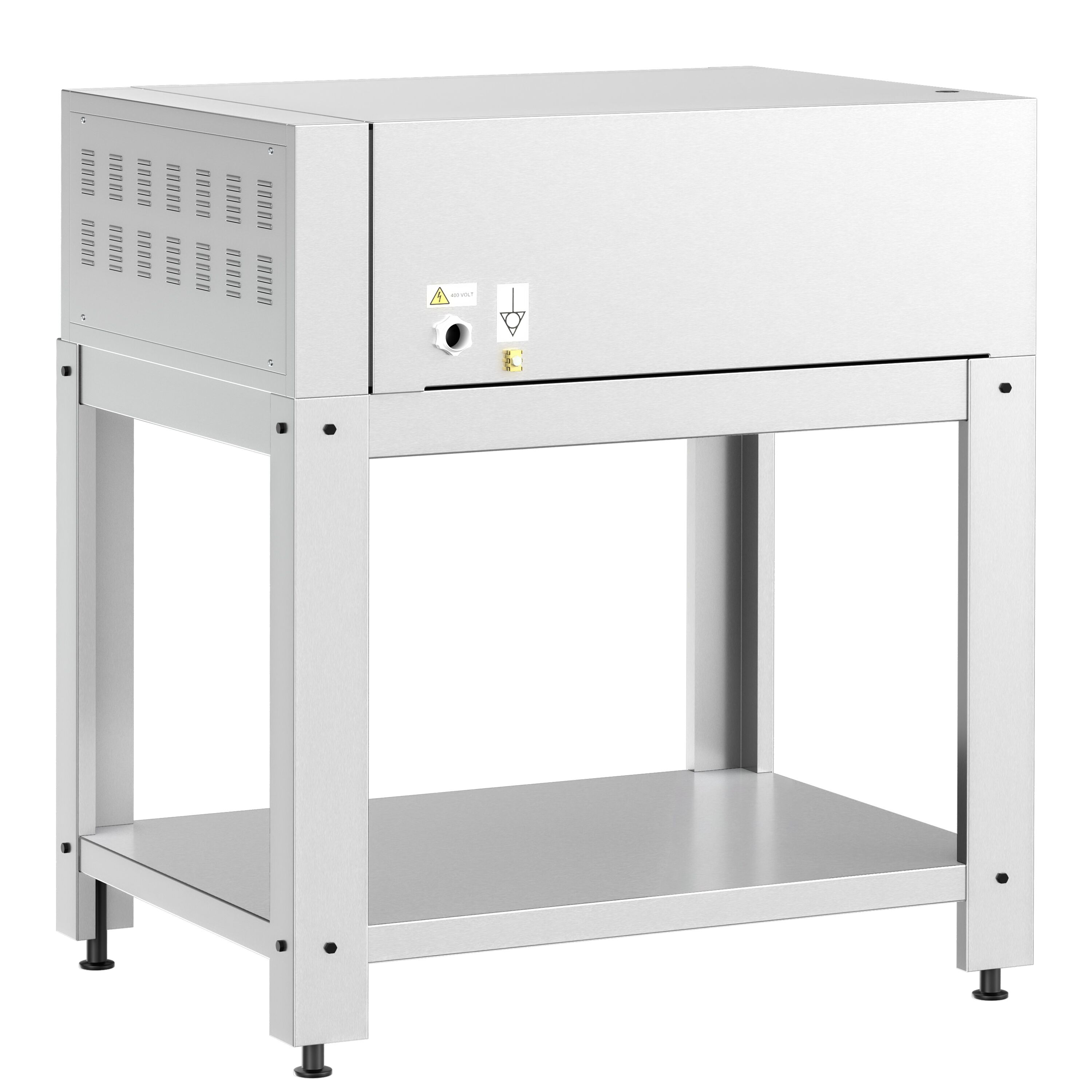 Four à pizza électrique – 4 x 34 cm – Manuel – incl. support inférieur