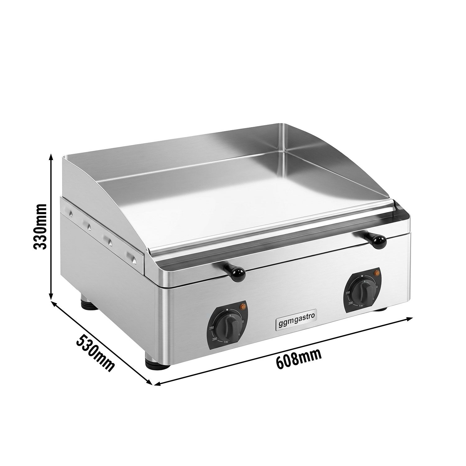 Electric Griddle – 4 kW – Smooth – Cooking Surface: 555x400 mm