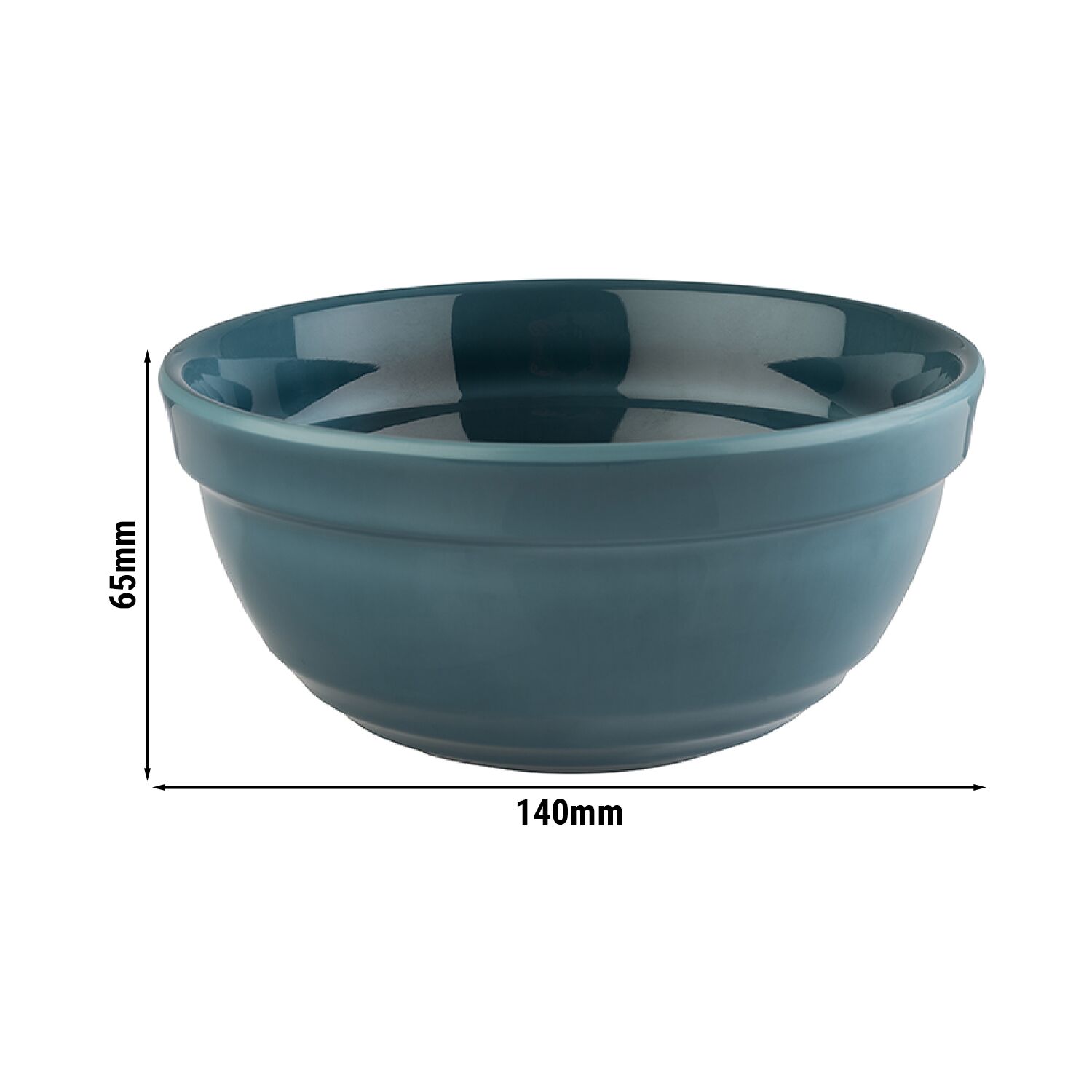 (6 pcs) Coupe - EMMA - Mélamine - 0,5L - Ø 140mm - Profondeur : 65mm - Bleu
