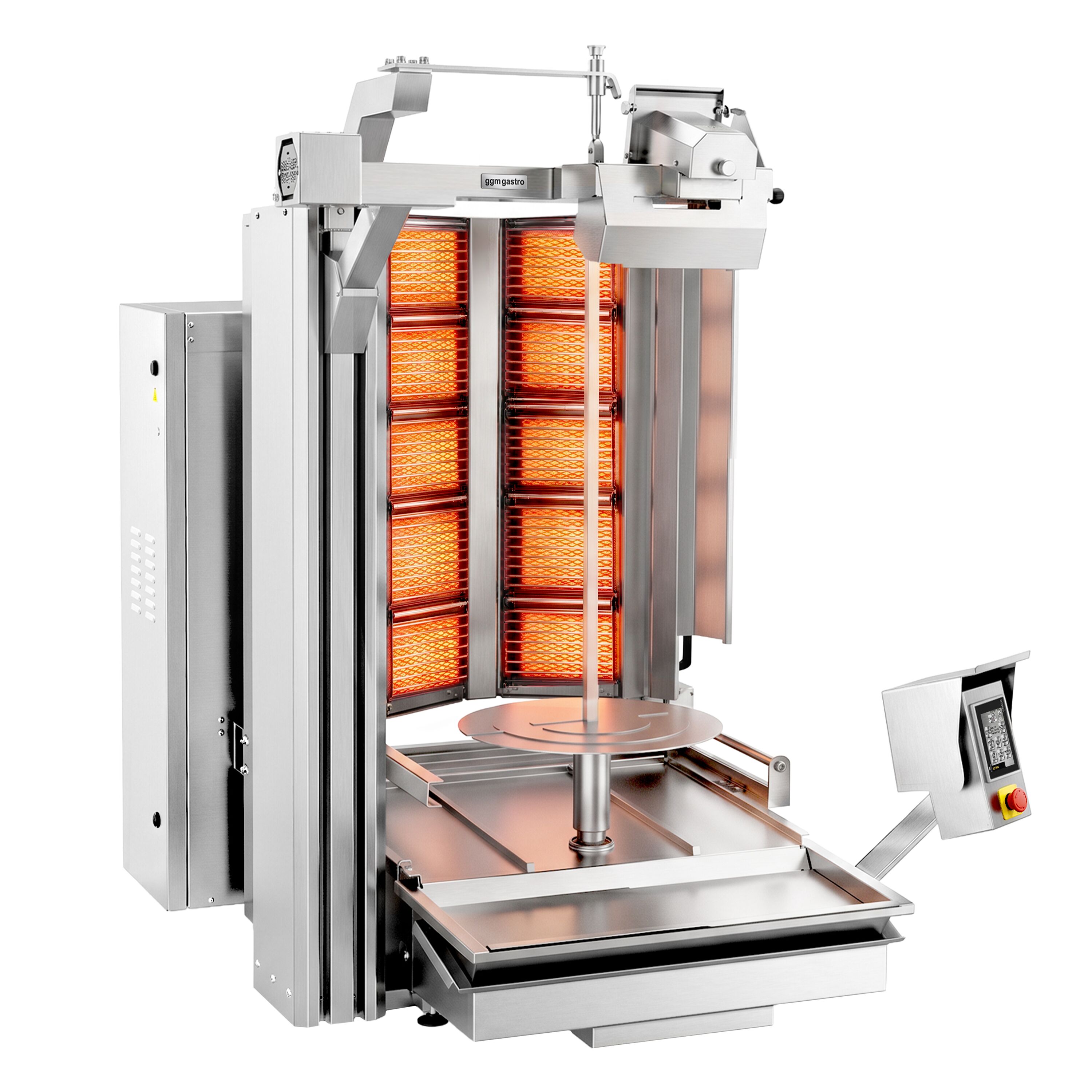 Gas Kebabrobot - V-formad brännarsektion - 26,6 kW - max. 150 kg