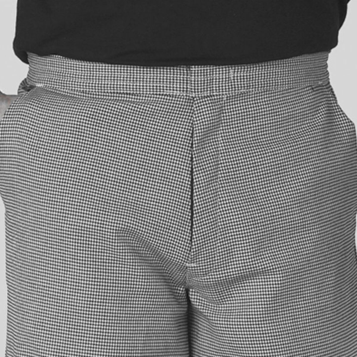 Pantalon de cuisine Unisexe - Noir / Blanc - Taille : 3XL