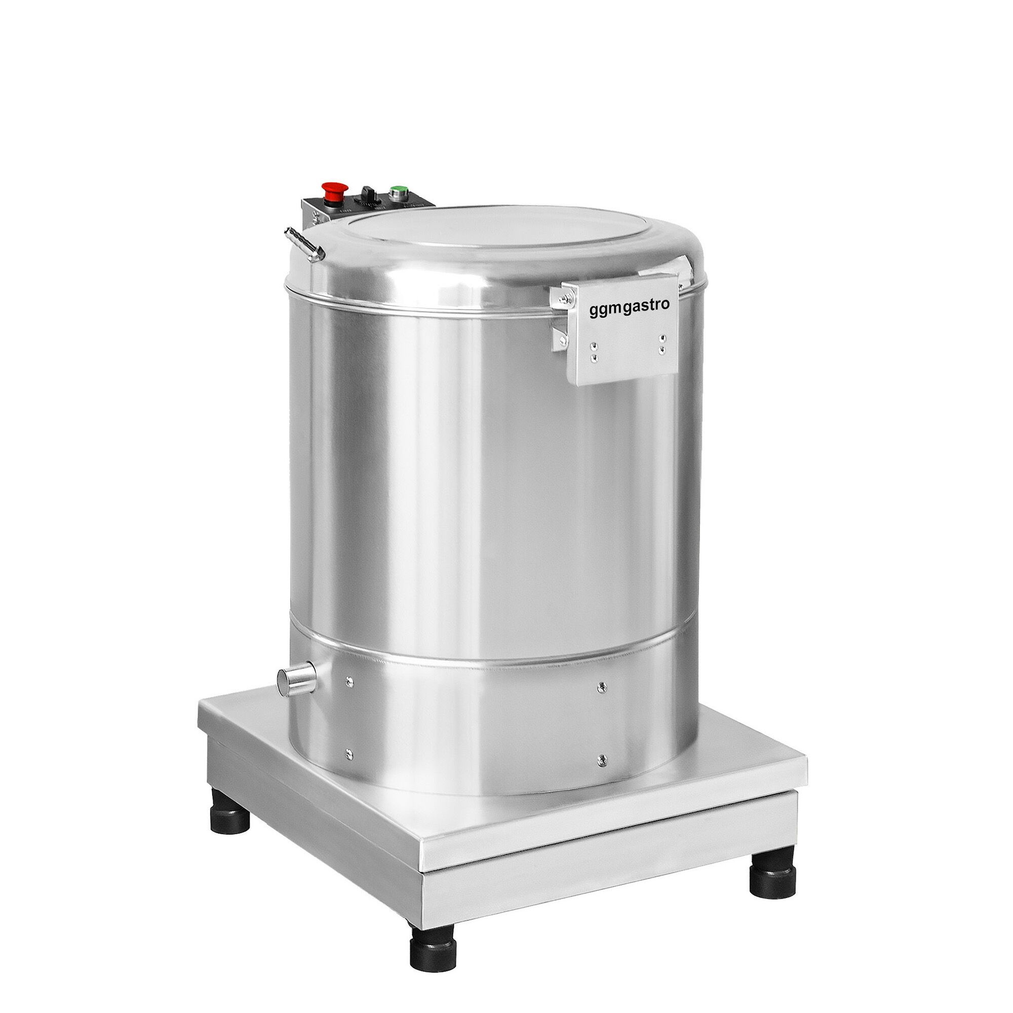 Essoreuse à salade professionnelle électrique - 35L - 70kg/h - 230V - 370W - 1400tr/min - Acier inoxydable - incl. tuyau de vidange