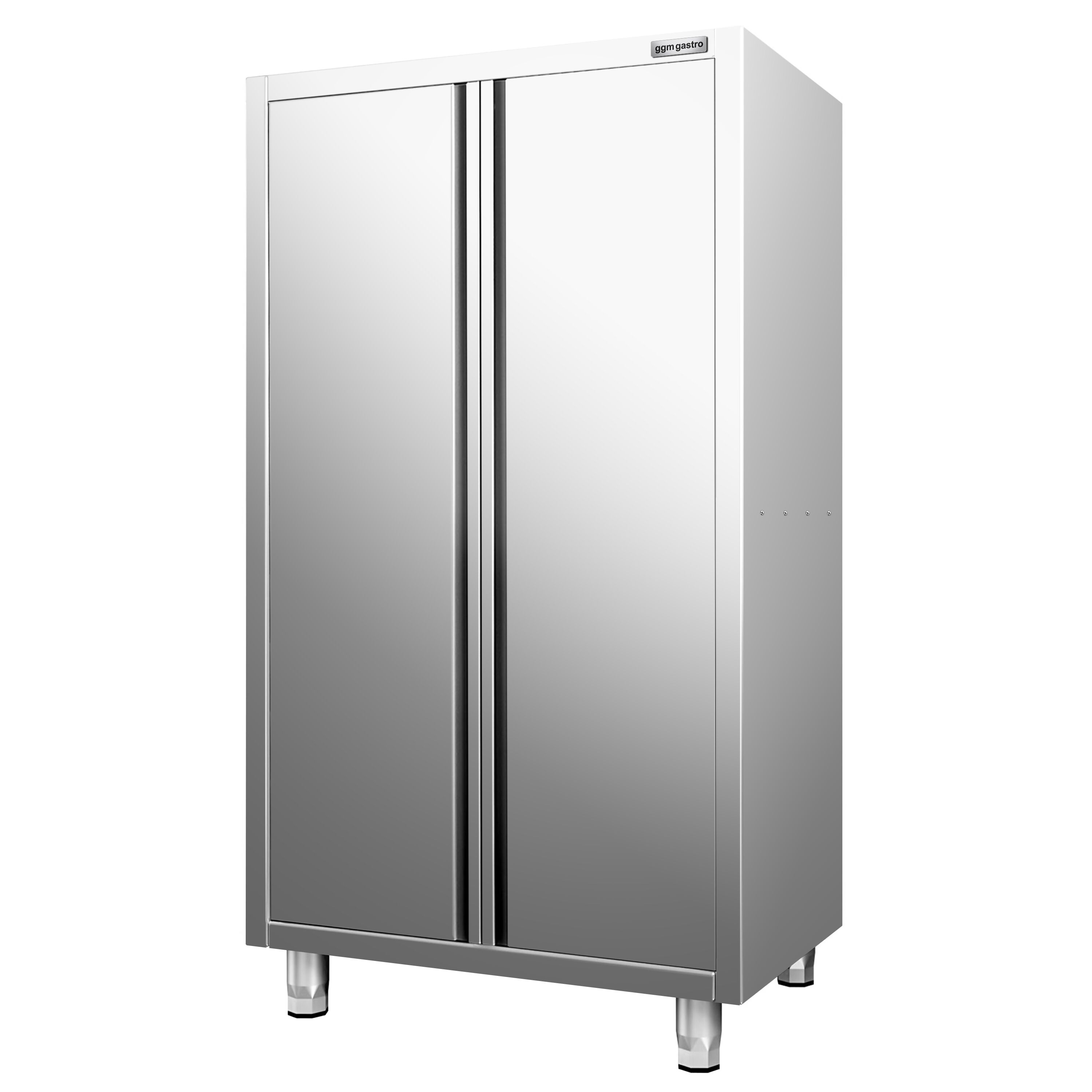 Armoire haute en inox PREMIUM - 1000x600mm - 2 portes battantes - Hauteur: 1800mm