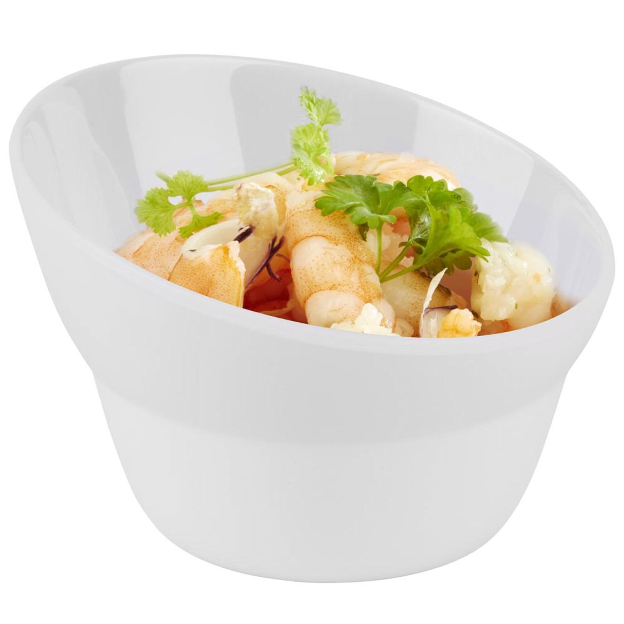 (6 pcs) Coupe - CASUAL - Mélamine - 130ml - Ø 100mm - Profondeur : 70mm - Blanc