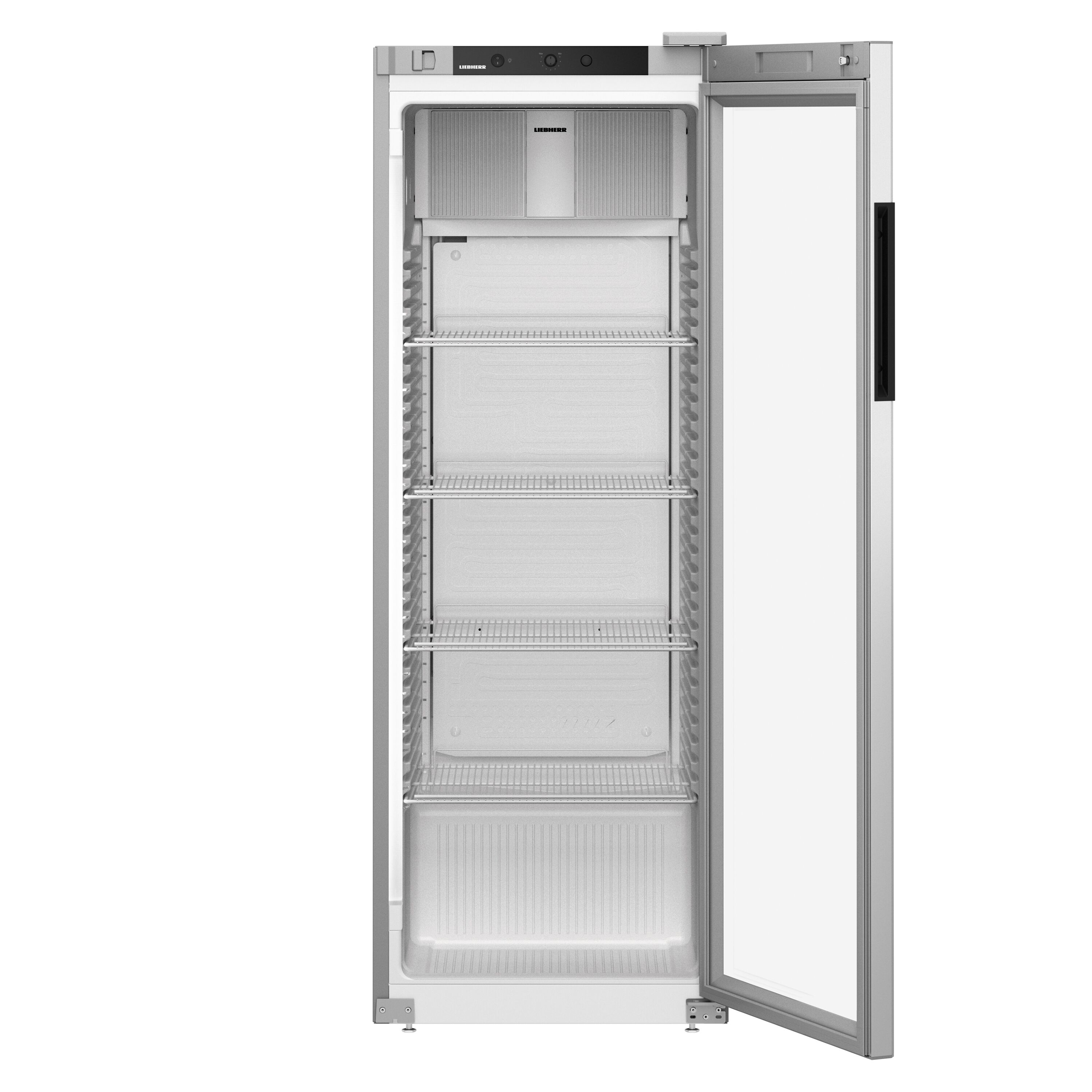 LIEBHERR | Kühlschrank PERFORMANCE - 347 Liter - Innen Kunststoff - mit 1 Glastür - Grau