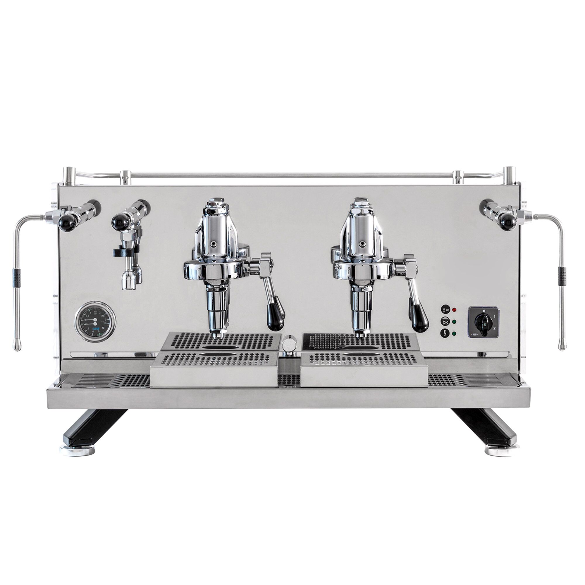 Machine à café porte-filtre « Suprema » – manuelle – 2 groupes – avec système de préinfusion inclus