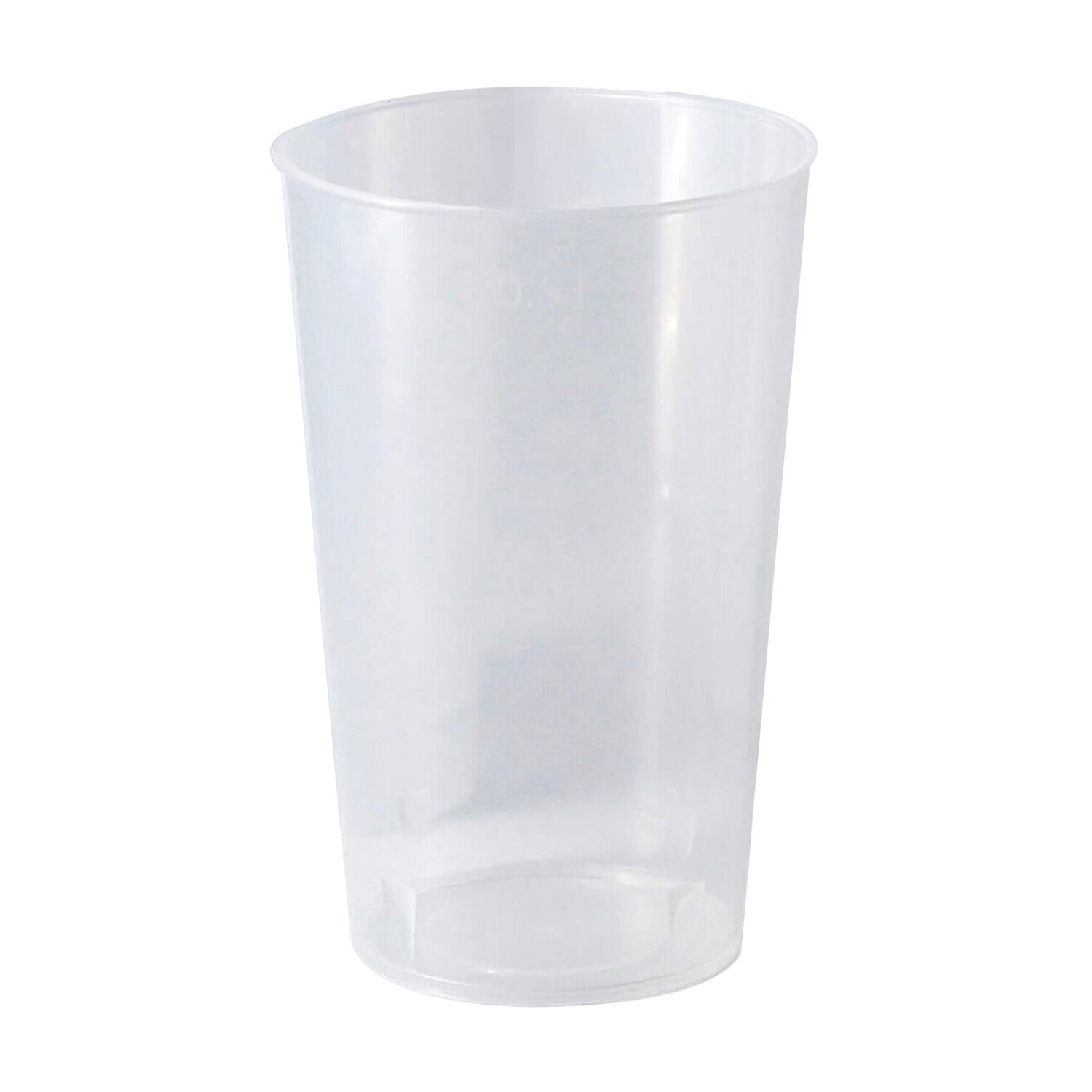 (150 pcs) Gobelet réutilisable givré - 500ml - Ø 90mm - Transparent