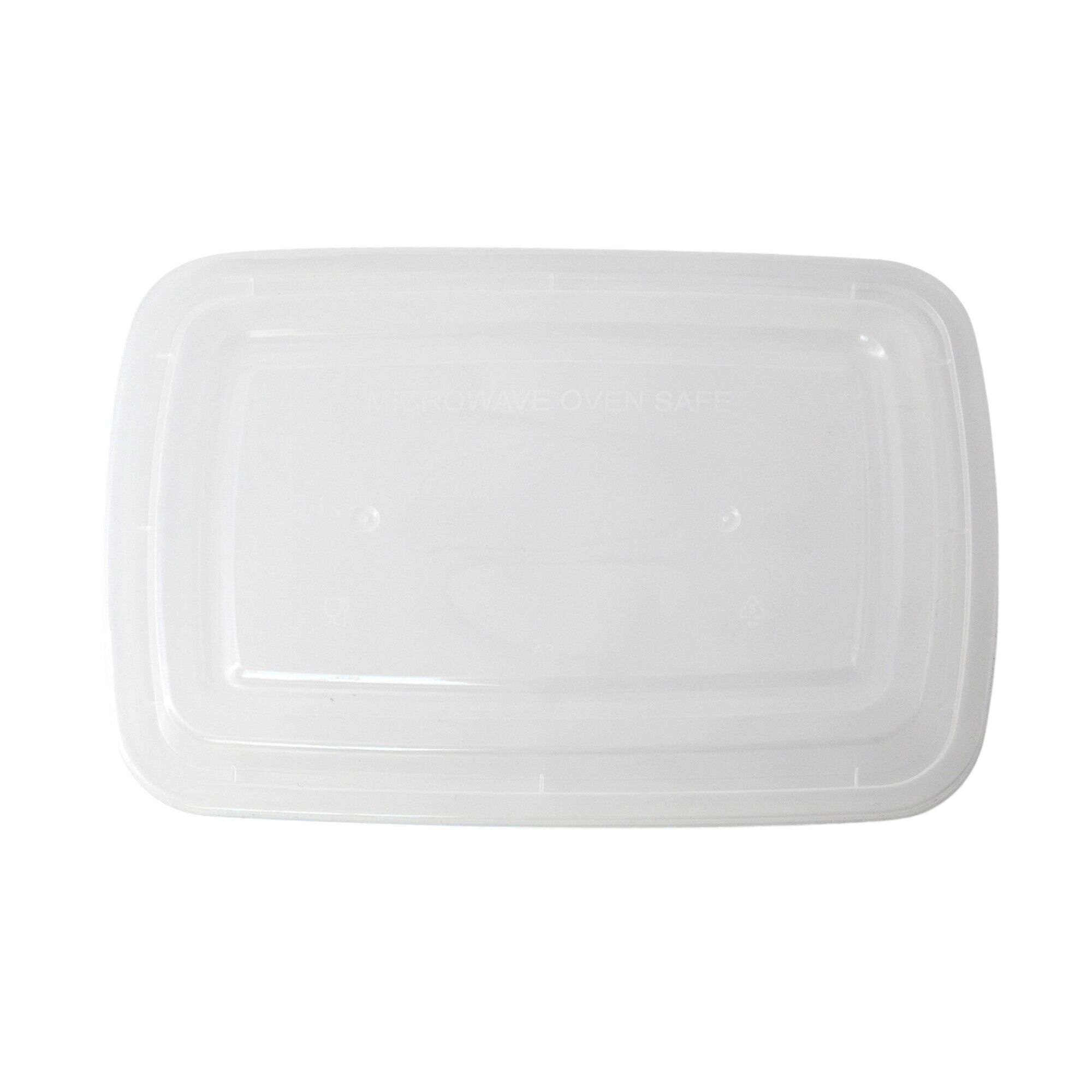 (300 pcs) Barquette réutilisable - Rectangulaire - Transparent