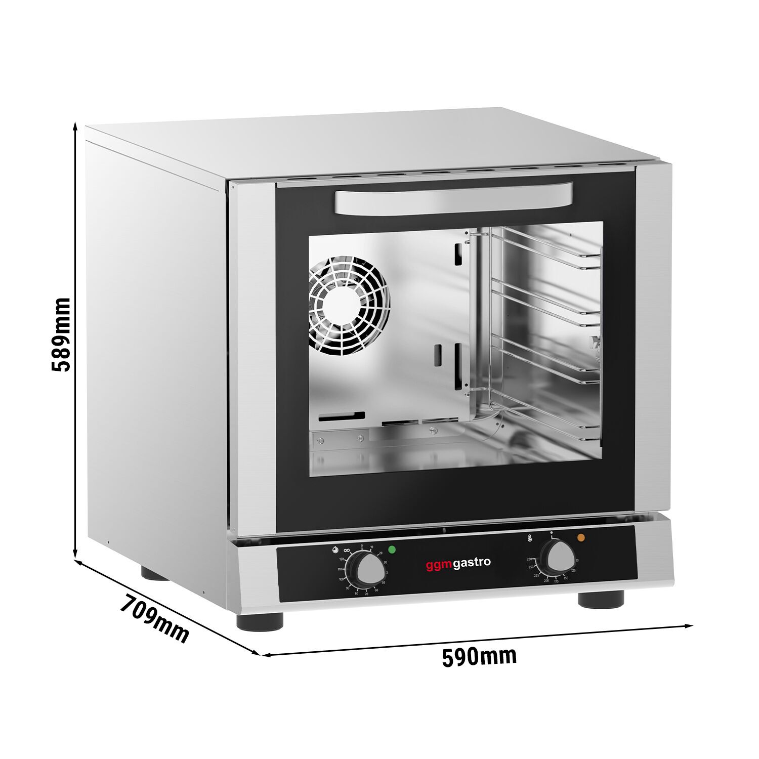 Four à convection COMPACT – manuel – incl. 4 plaques 429 × 345 mm