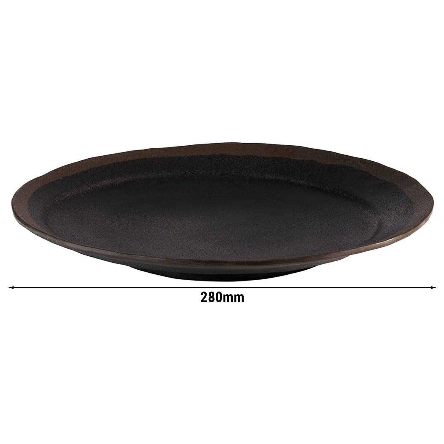 (6 Pièces) Assiette - MARONE - Mélamine - Ø 280 mm