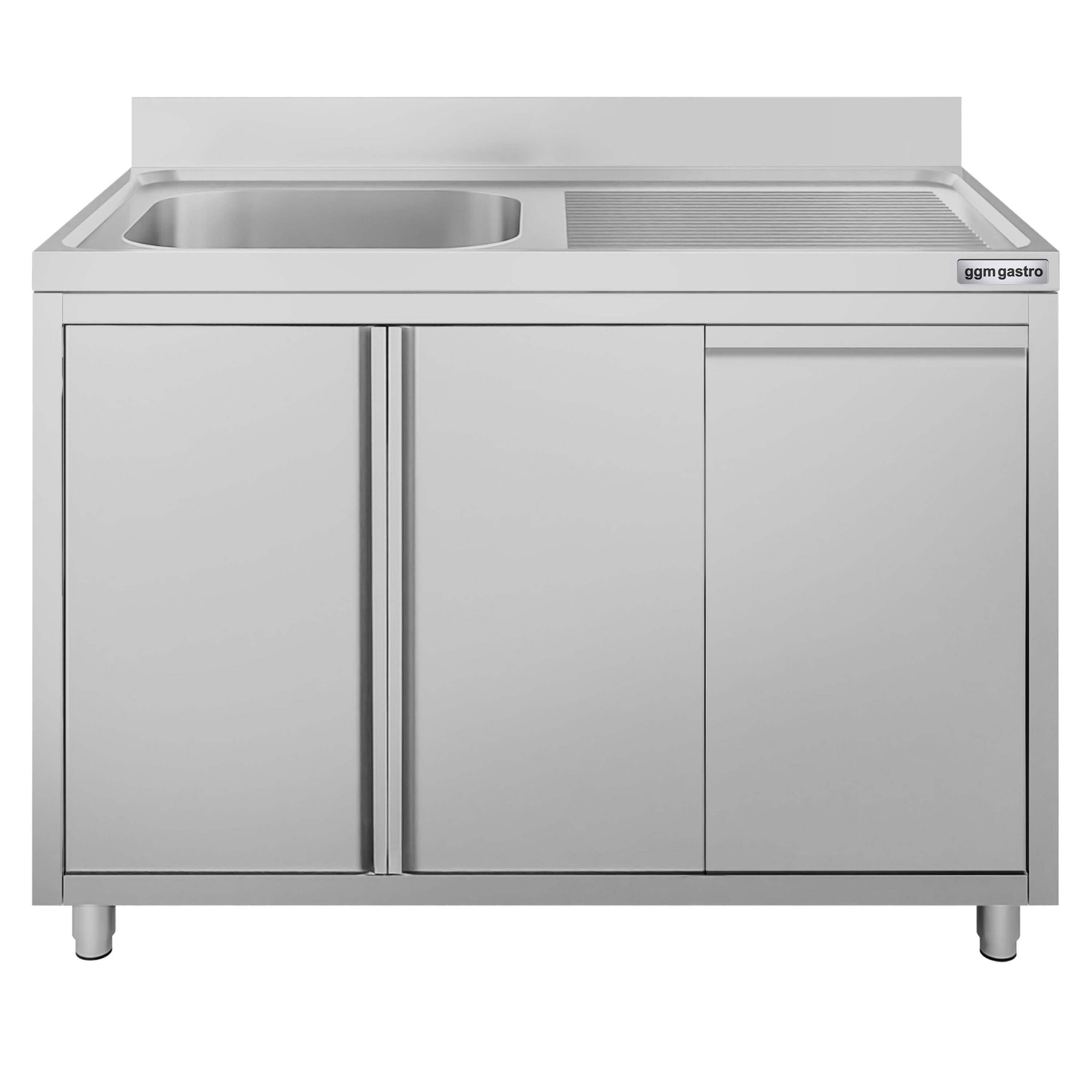 Meuble évier ECO - 1200 x 600 mm - avec poubelle & 1 bac à gauche