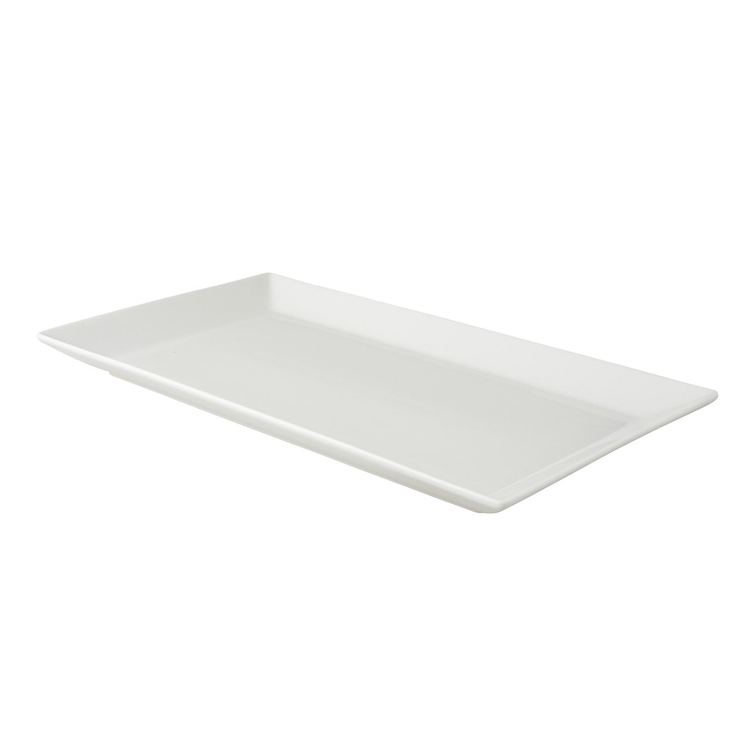 (12 pcs) WHITE DELIGHT - Assiette à steak - 330x185mm - Blanc