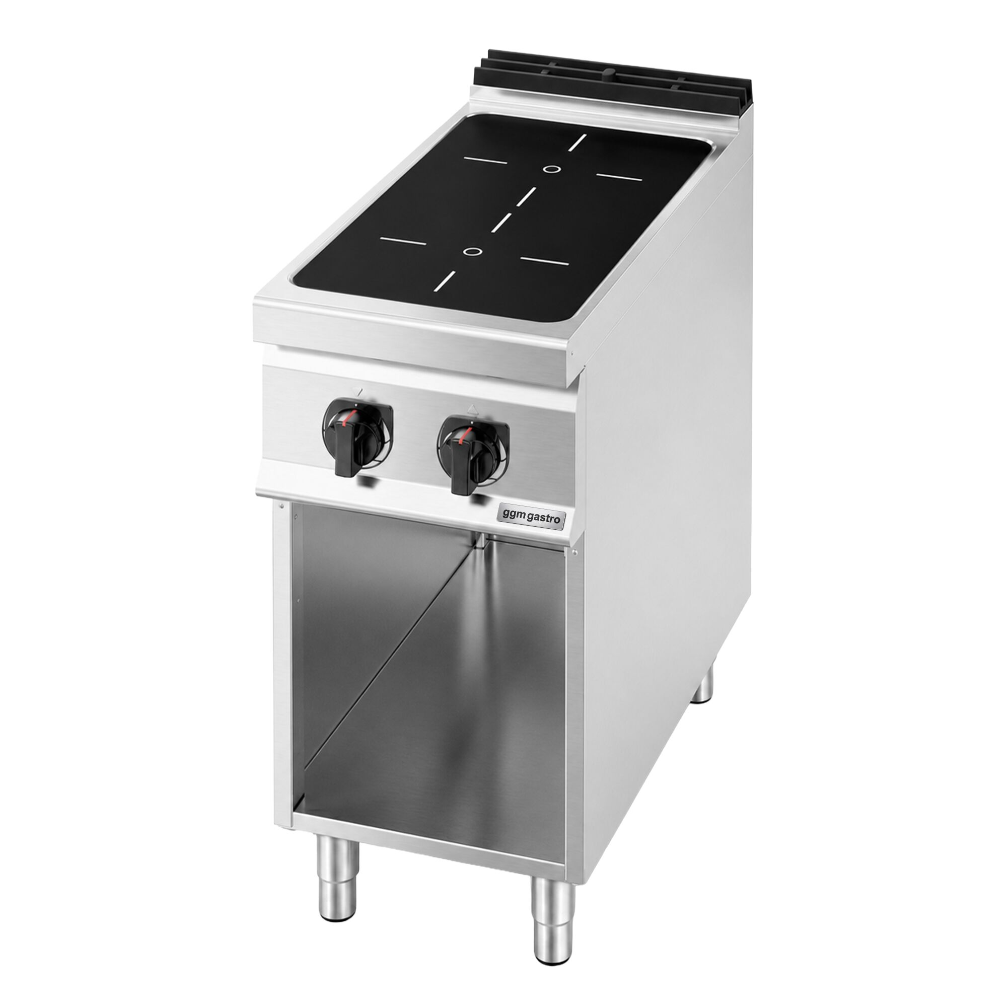 Fourneau à induction - 10kW - 2 foyers - sur placard ouvert