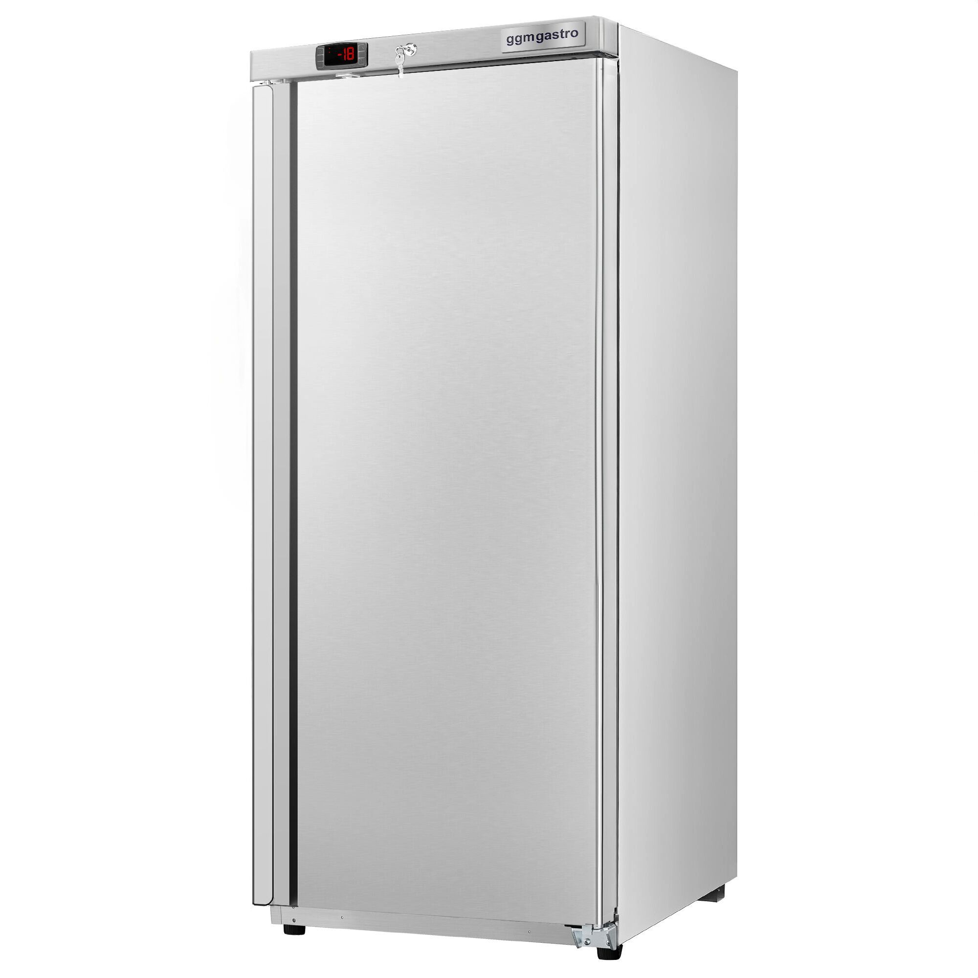 Congélateur de stockage inox ECO – 400 litres – avec 1 porte – intérieur de la porte en plastique