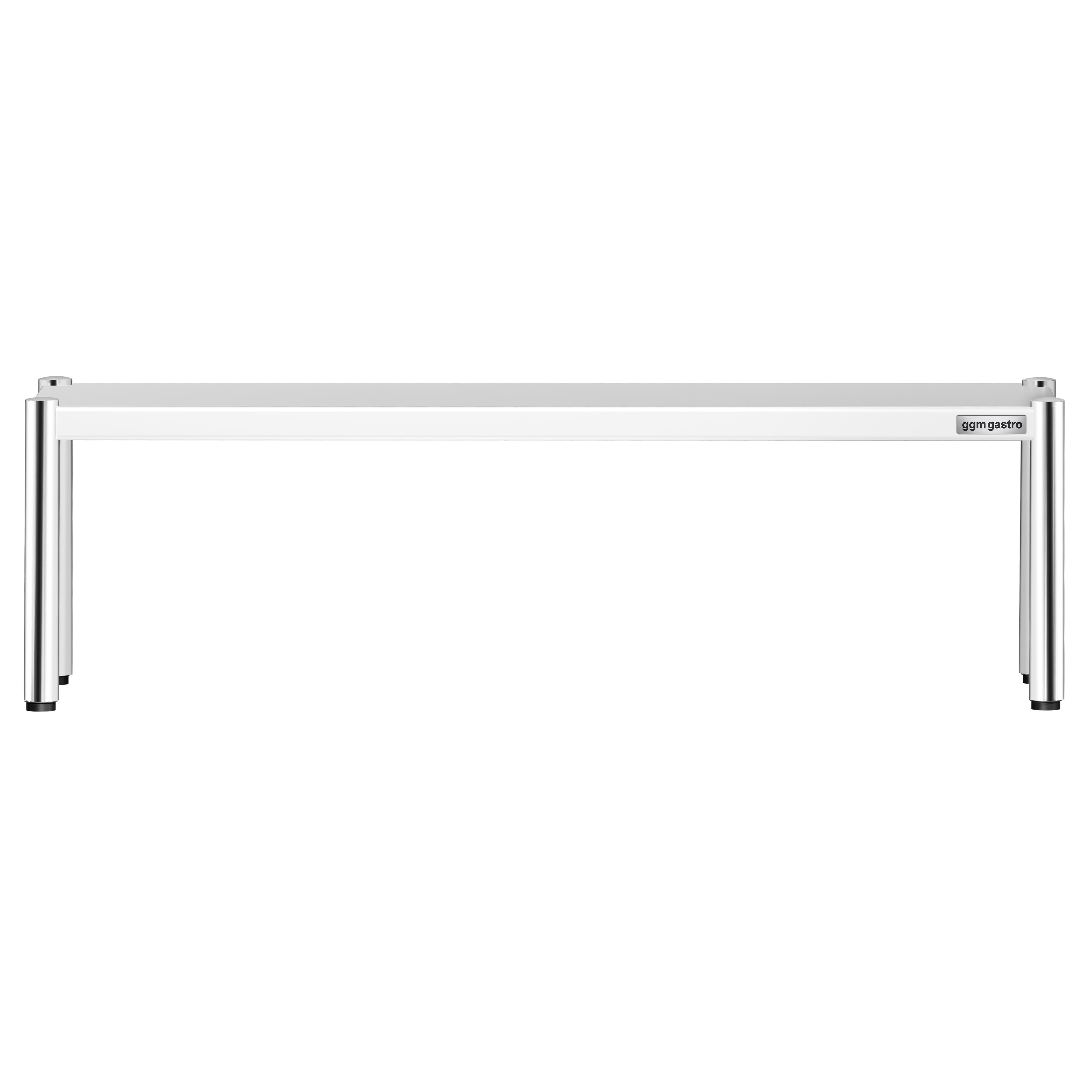 Étagère supérieure en inox – 1 niveau – 1600 × 370 mm – hauteur réglable