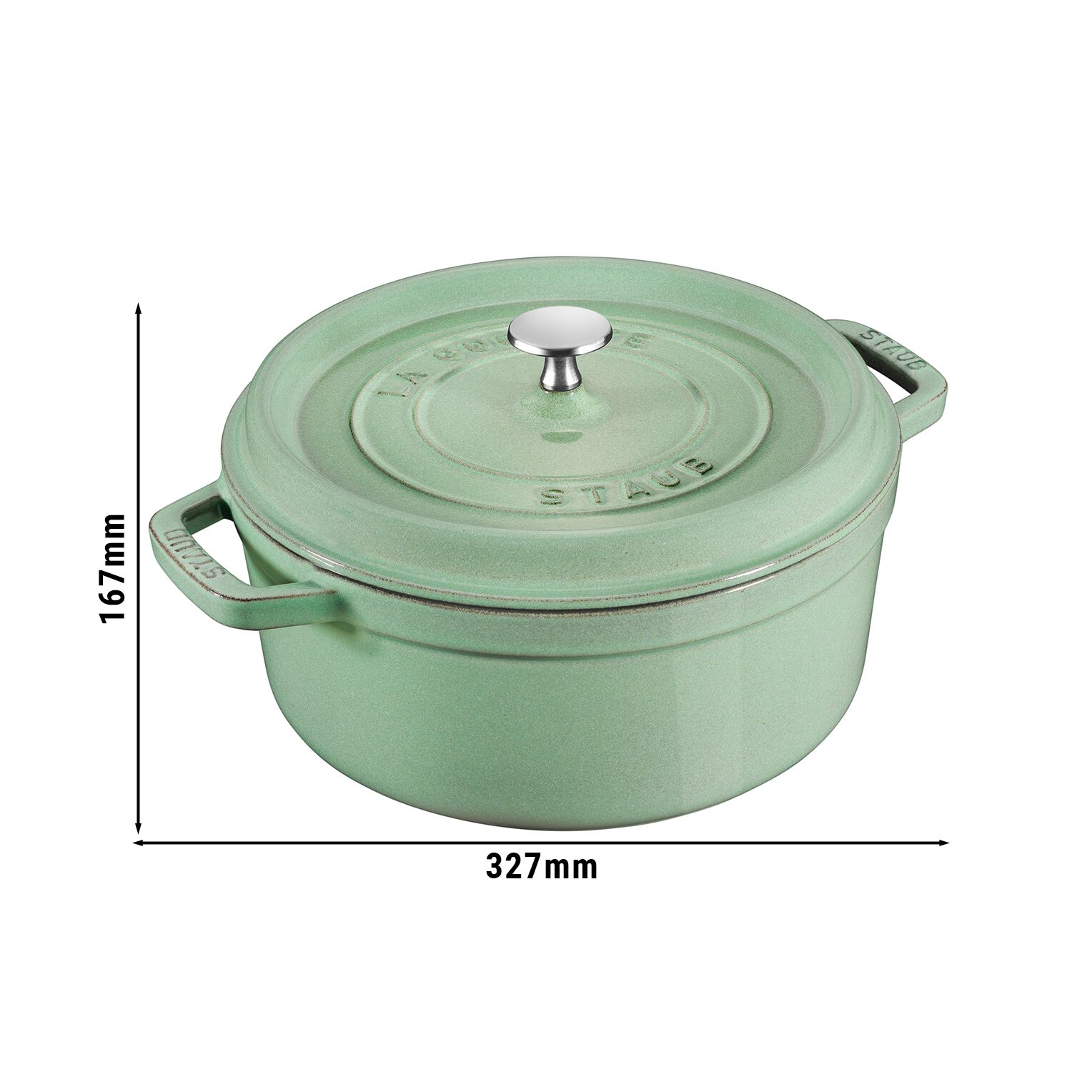 STAUB | LA COCOTTE - Cocotte - Ø 260mm - Gjutjärn - Salvia grön