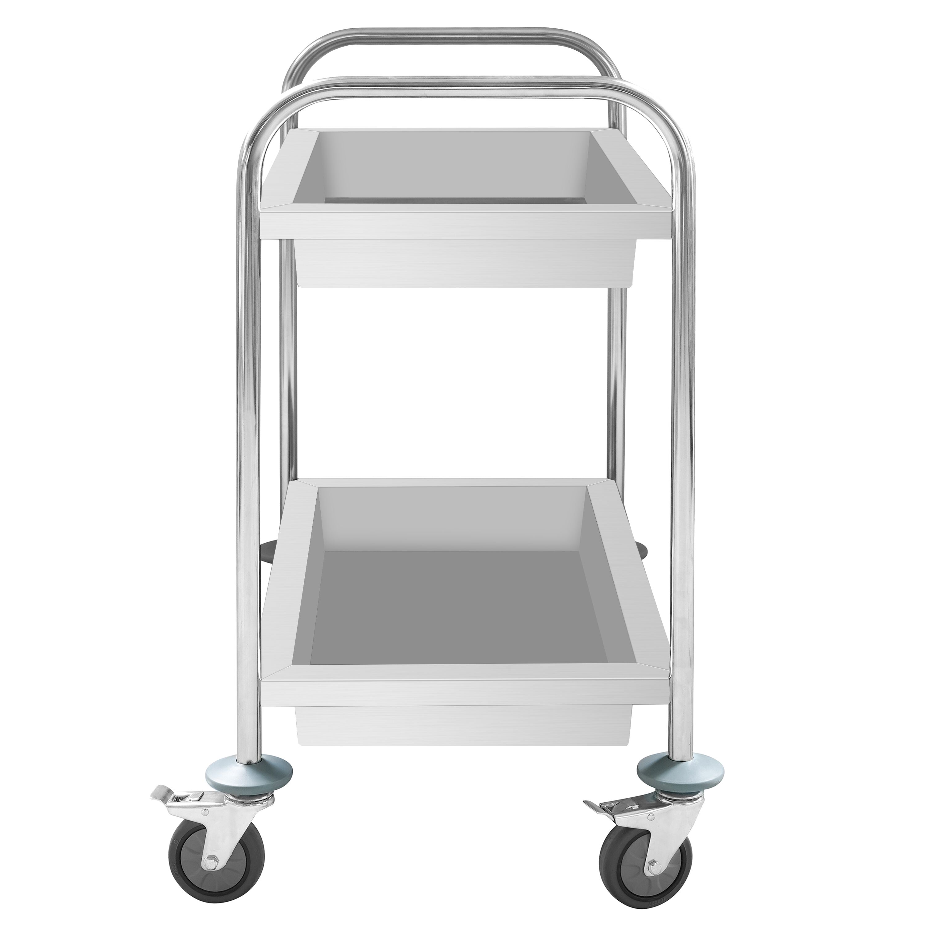 Chariot de service – 750x400 mm – avec 2 bacs