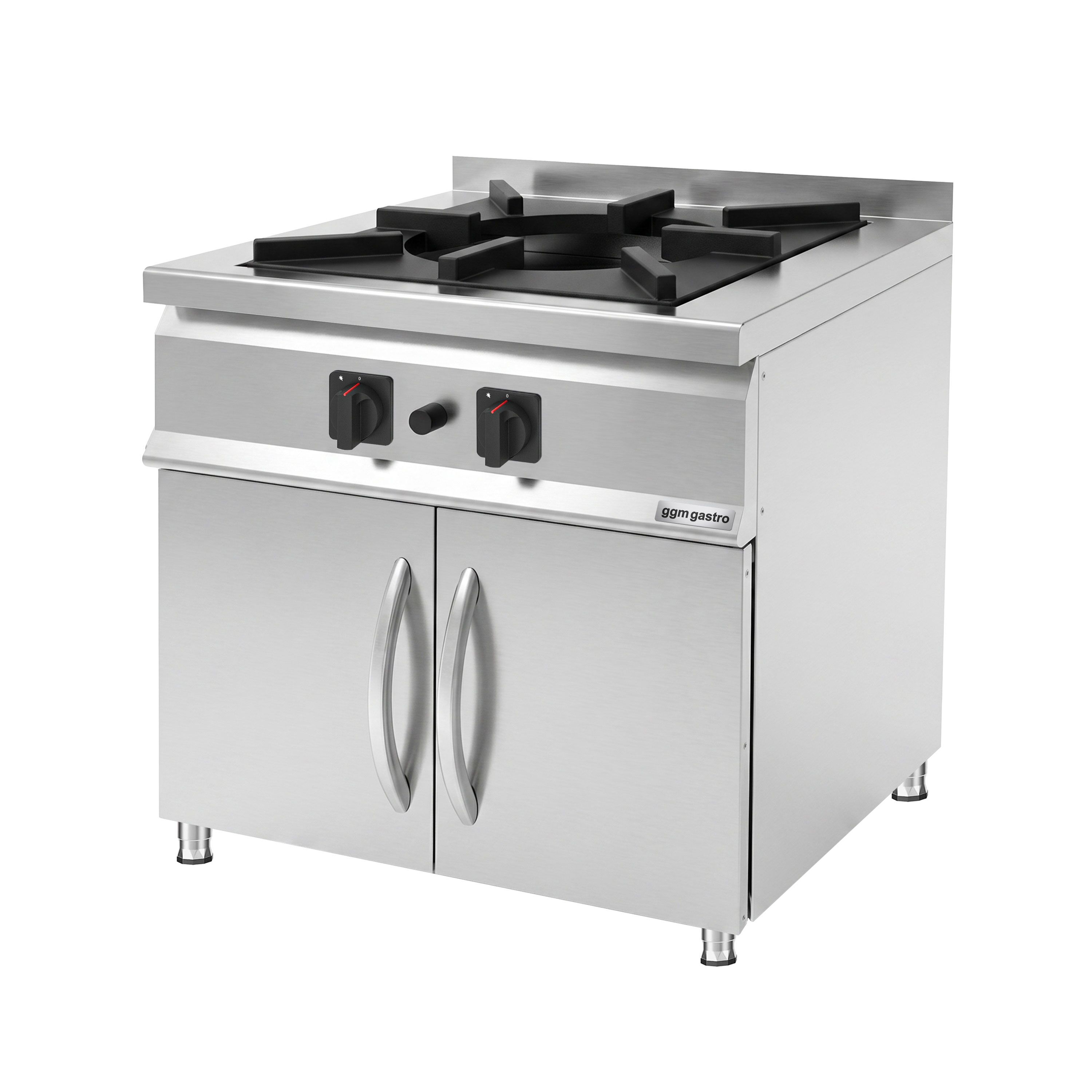 Cuisinière à gaz Tantuni - 24 kW - 1 brûleur - incl. soubassement avec 2 portes