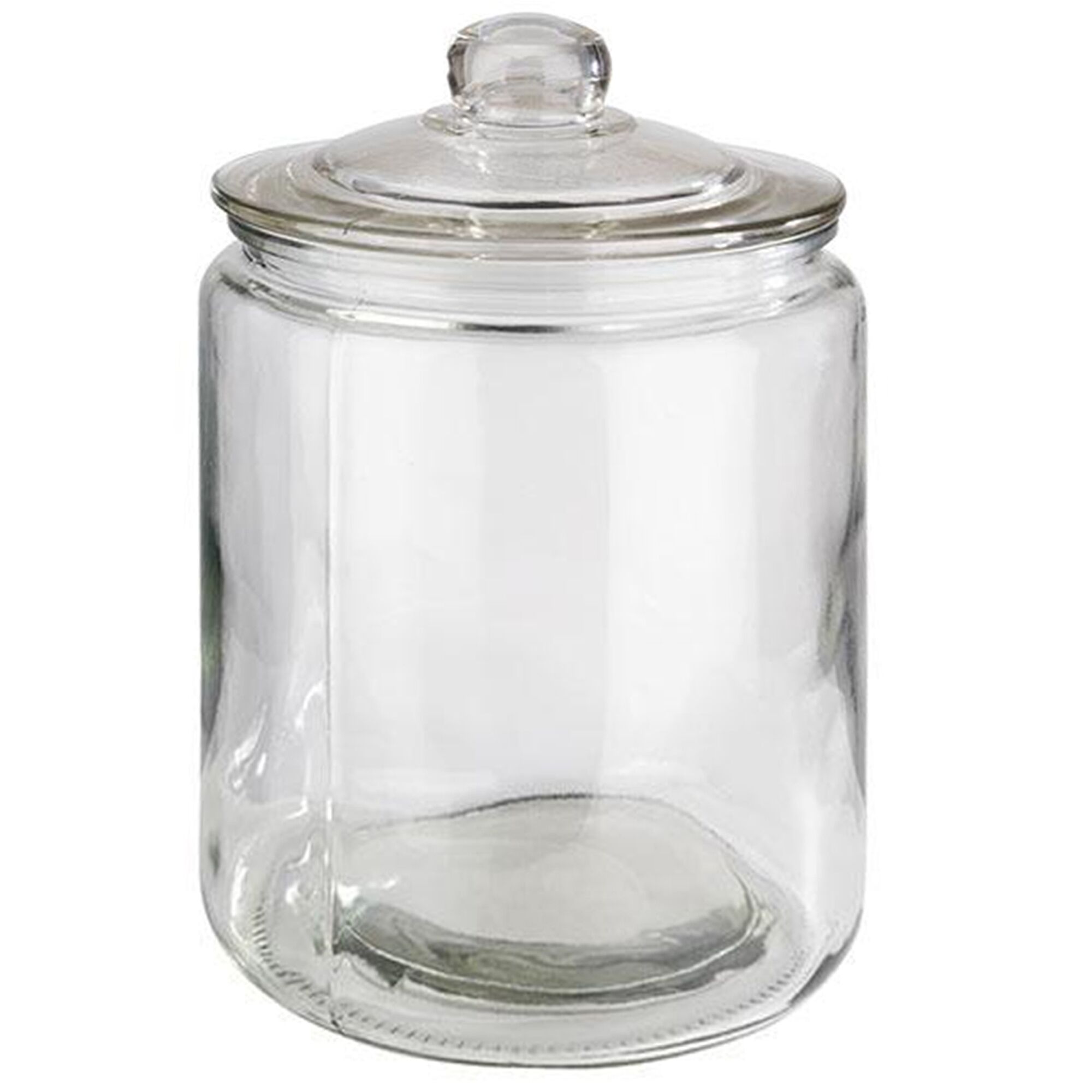 (6 pcs) Glass Jar - CLASSIC - 4 l - Clear - incl. glass lid with seal