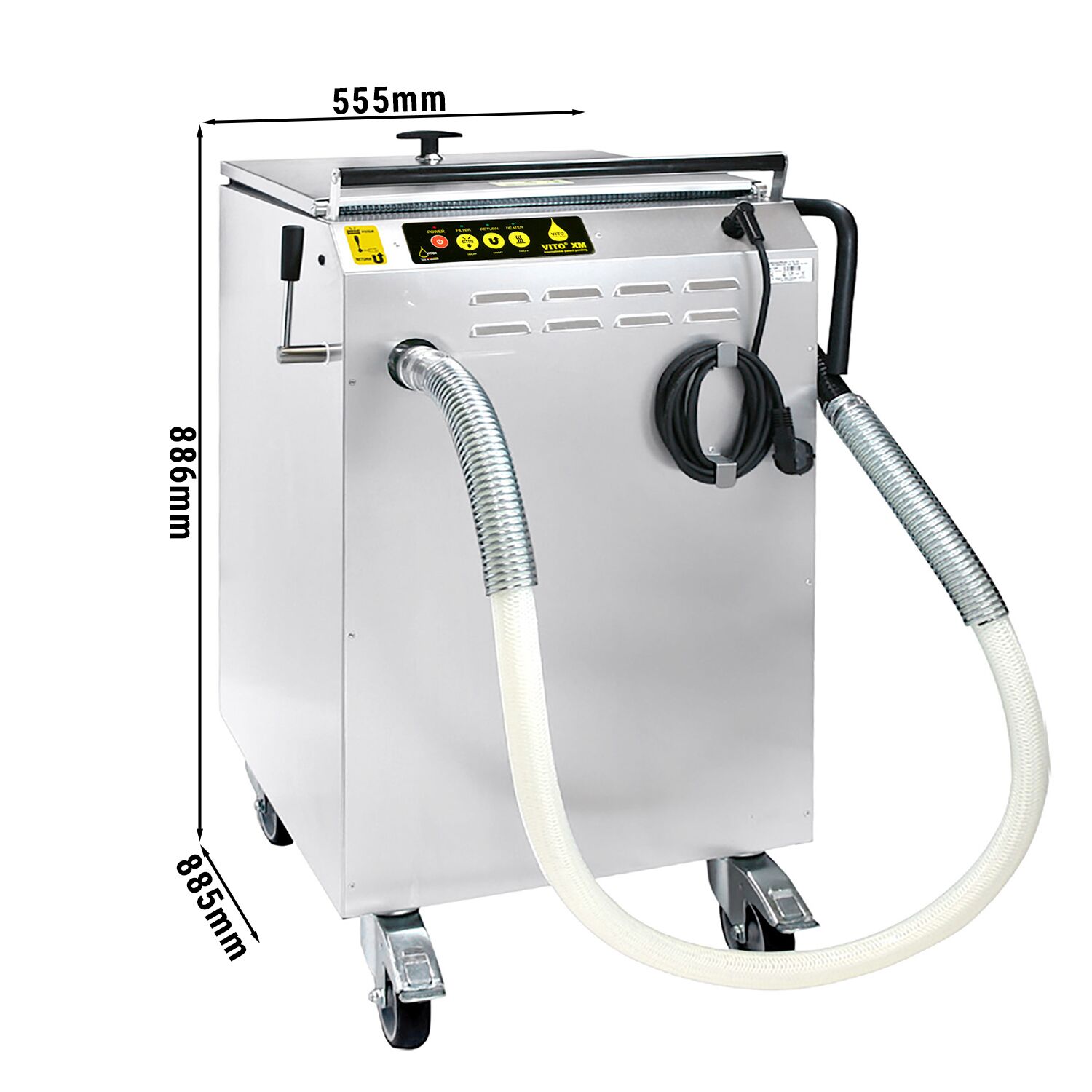 VITO | Commercial XM Vacuum Fryer Oil Filter Machine - 30 L/min - for fryers up to 75 L