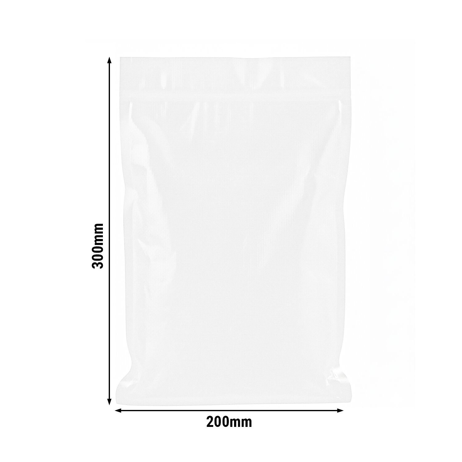 (2000 pcs) Sacs sous vide - lisses - 200x300mm - Épaisseur : 90µm