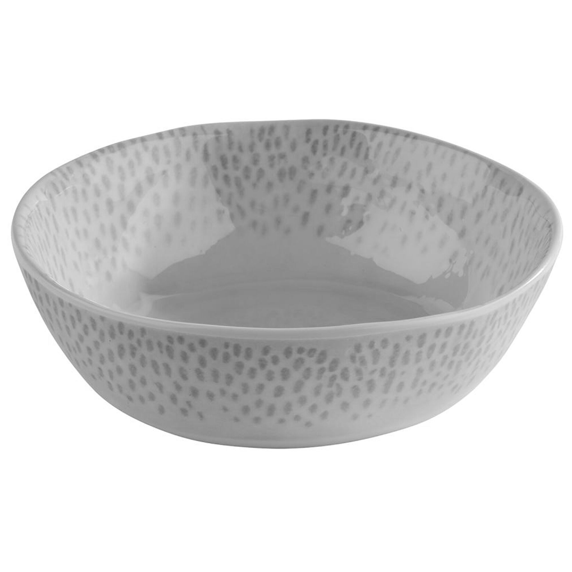 (6 pcs) Coupe - FOOTMARK - Mélamine - 600ml - carré - 180x180mm - Profondeur : 55mm - Blanc/Gris