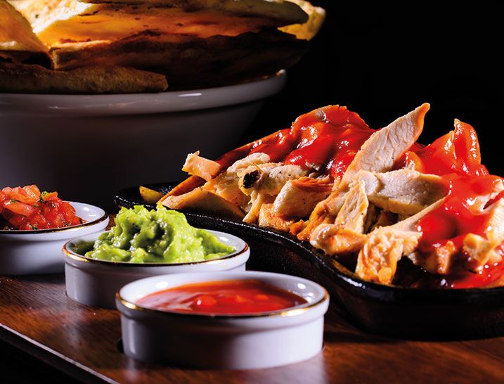 Set de service Fajita - 6 pièces - Poêle en fonte en forme de haricot
