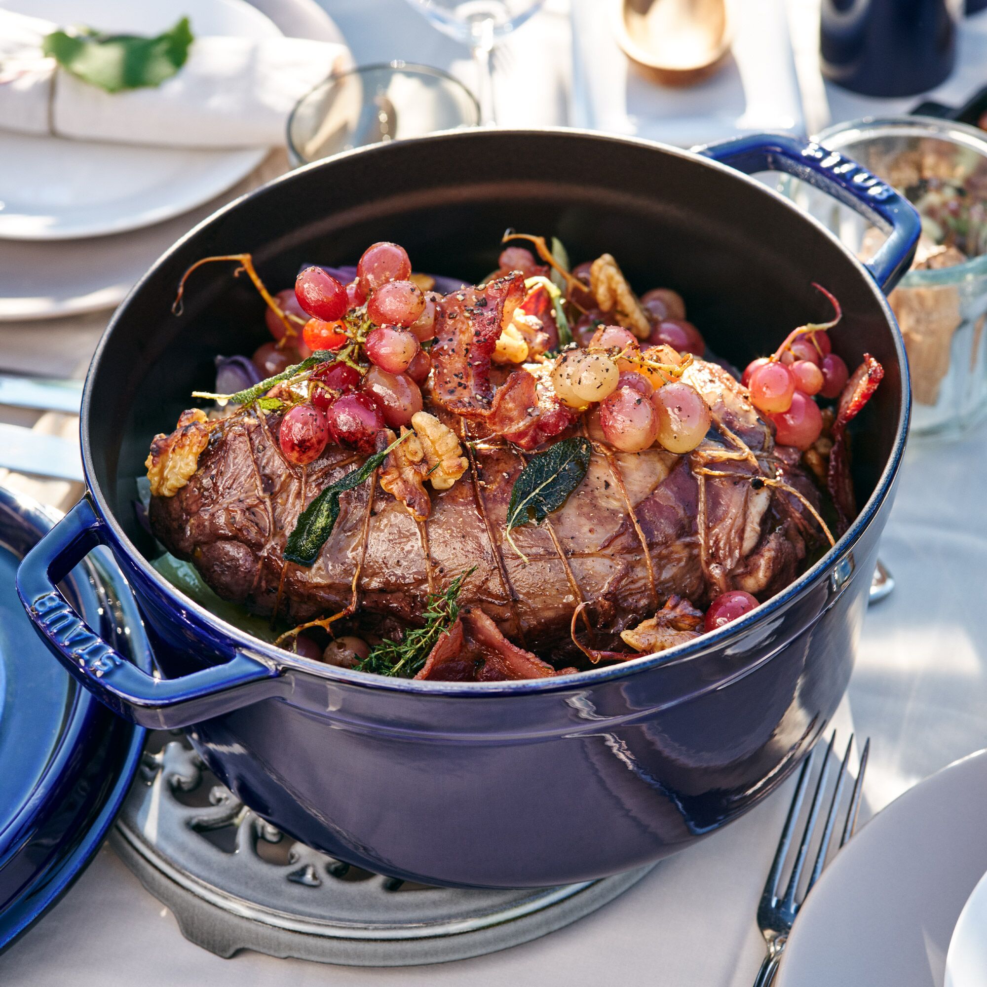 STAUB | LA COCOTTE - Cocotte - Ø 260mm - Gjutjärn - Mörkblå