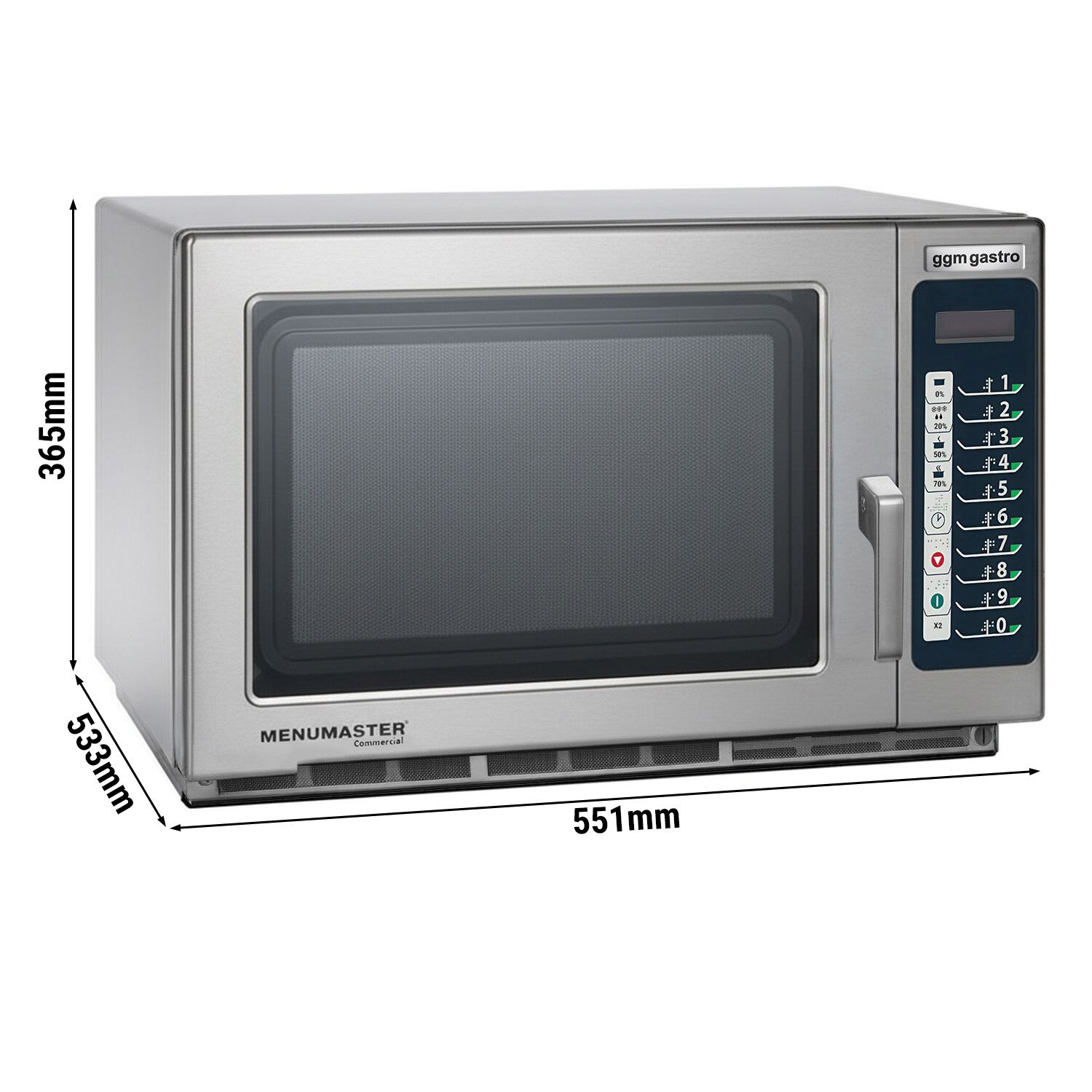 Micro-ondes automatique – 34 litres – 1,8 kW – Numérique