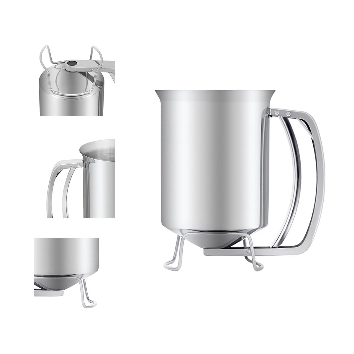 Doughnut Dispenser - Manual - 0.4 L - Stainless steel