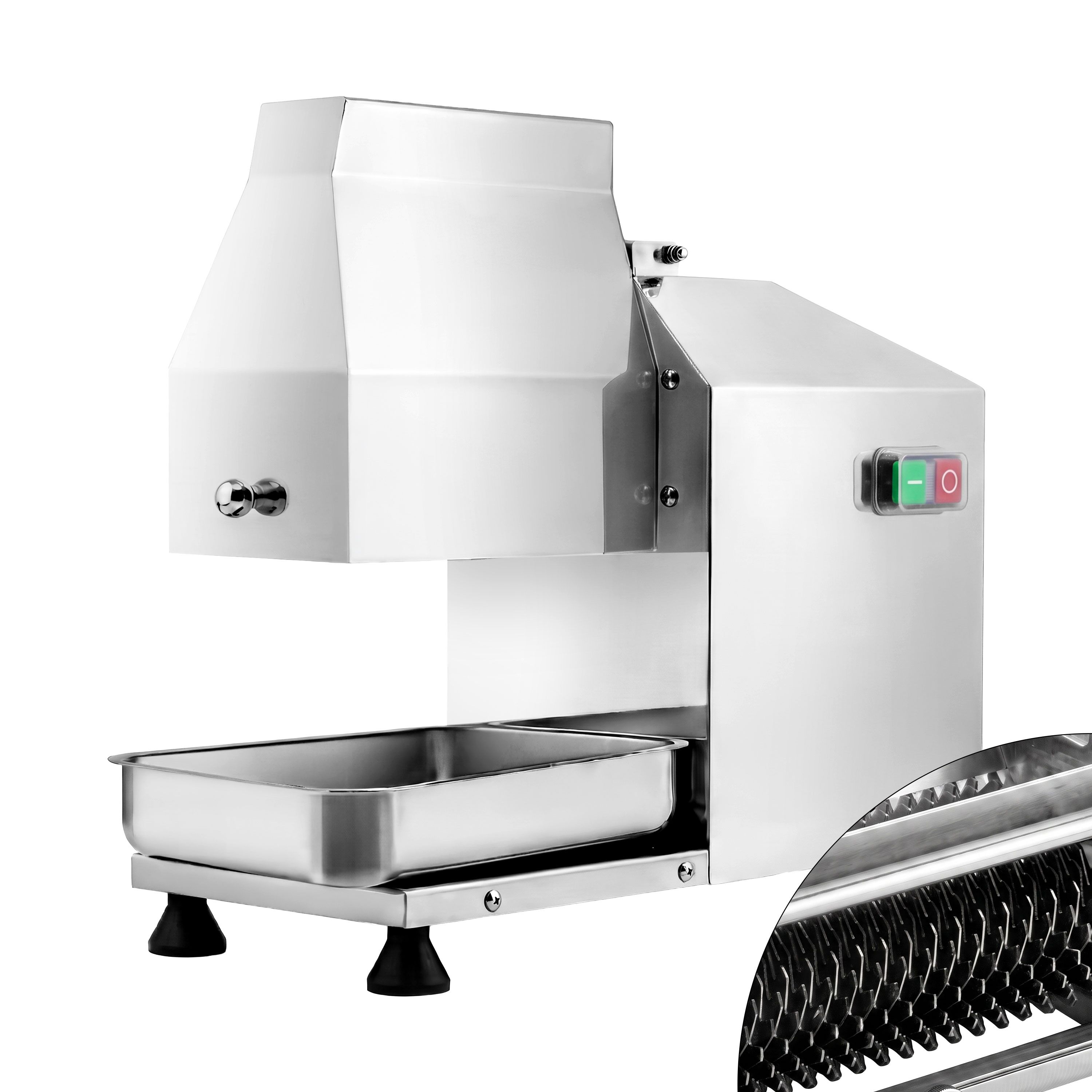 Electric Meat Tenderiser Machine - stainless steel - Max. cutting width 180mm - 205x465mm - 350W