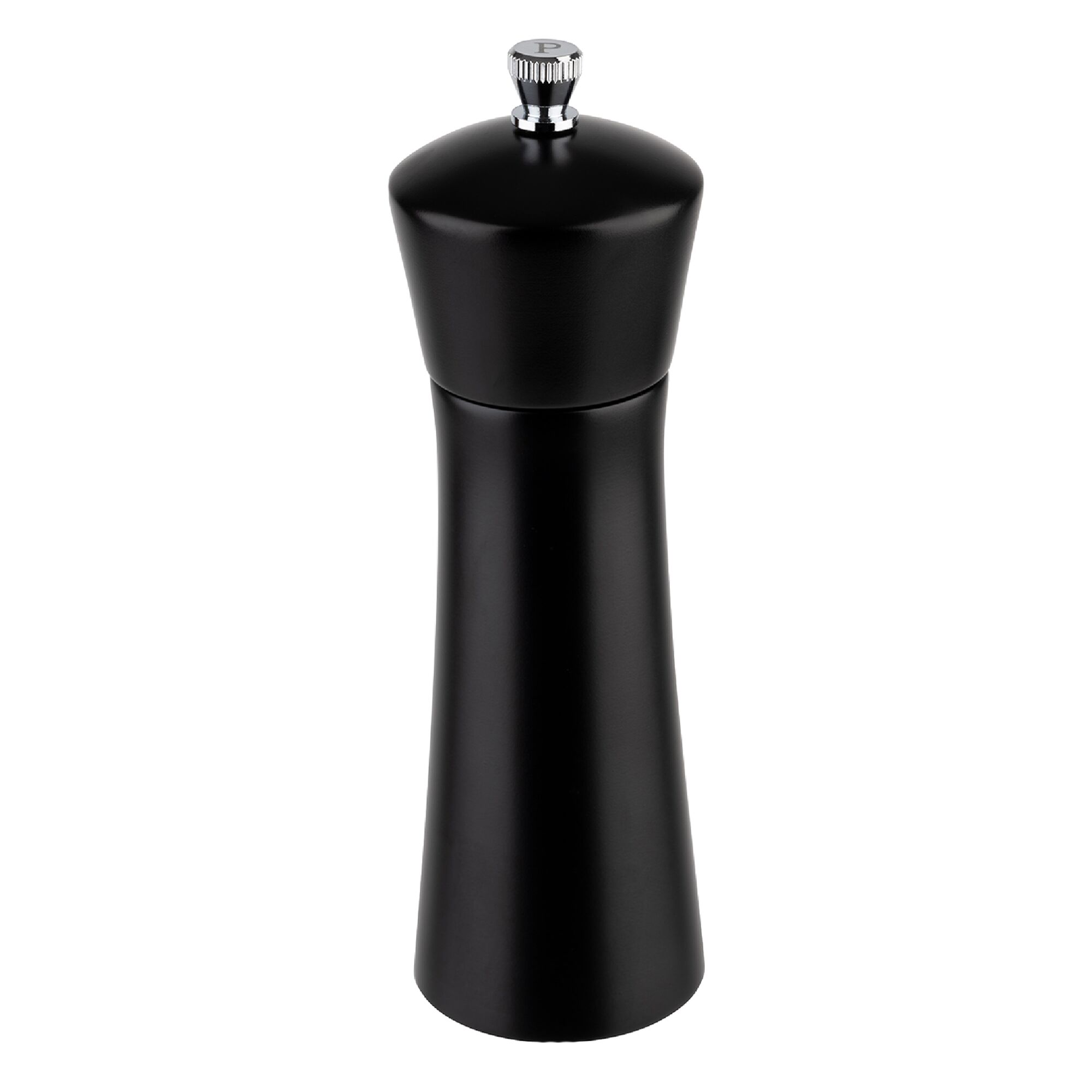 (6 pièces) Moulin à poivre – MIDNIGHT – Bois – Hauteur : 170 mm – Noir
