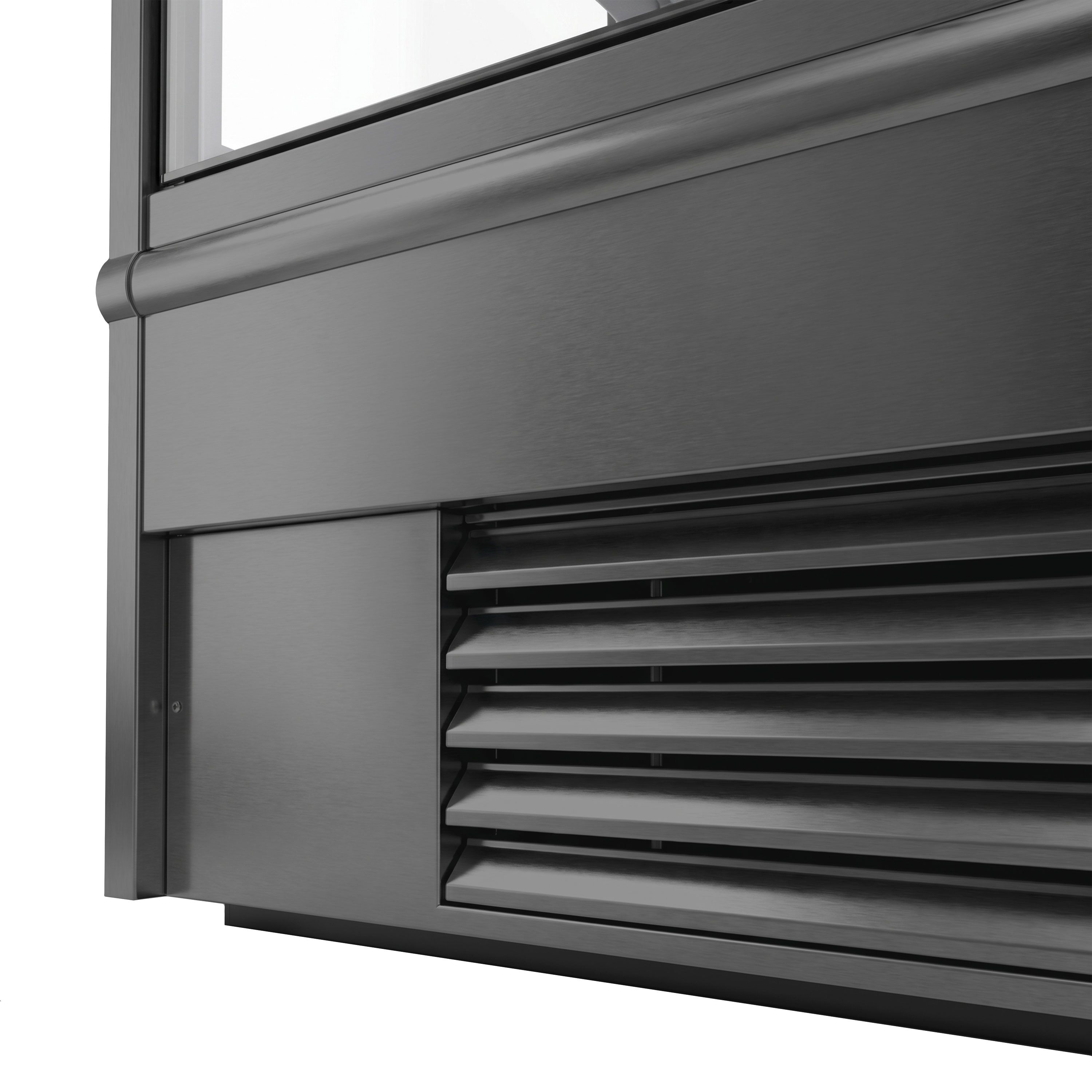 Vitrine murale réfrigérée - 1018mm - 528L - avec 2 portes battantes vitrées & 4 étagères - Anthracite