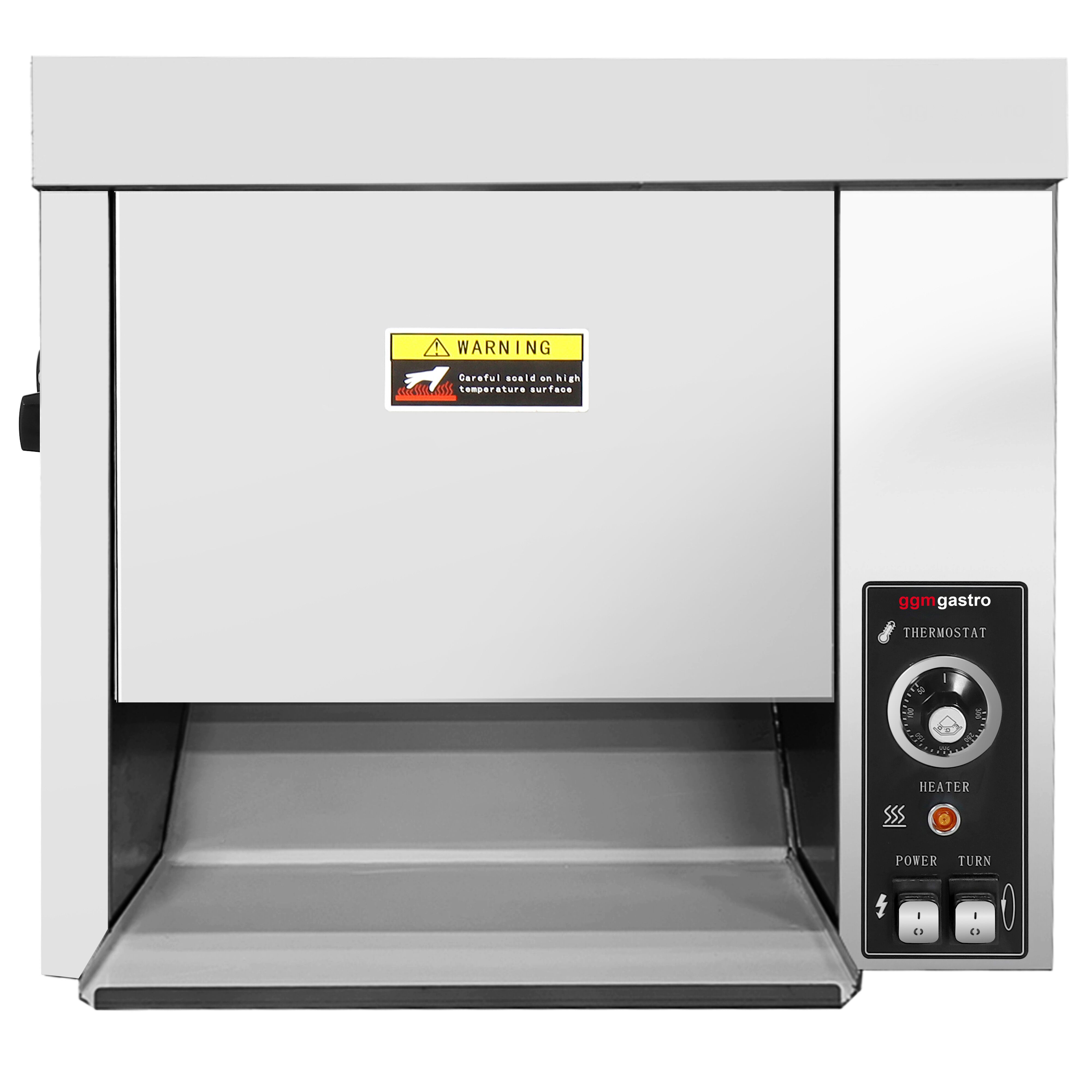 Toaster vertical - Manuel - 2,7 kW - pour pains à burger & hot-dog
