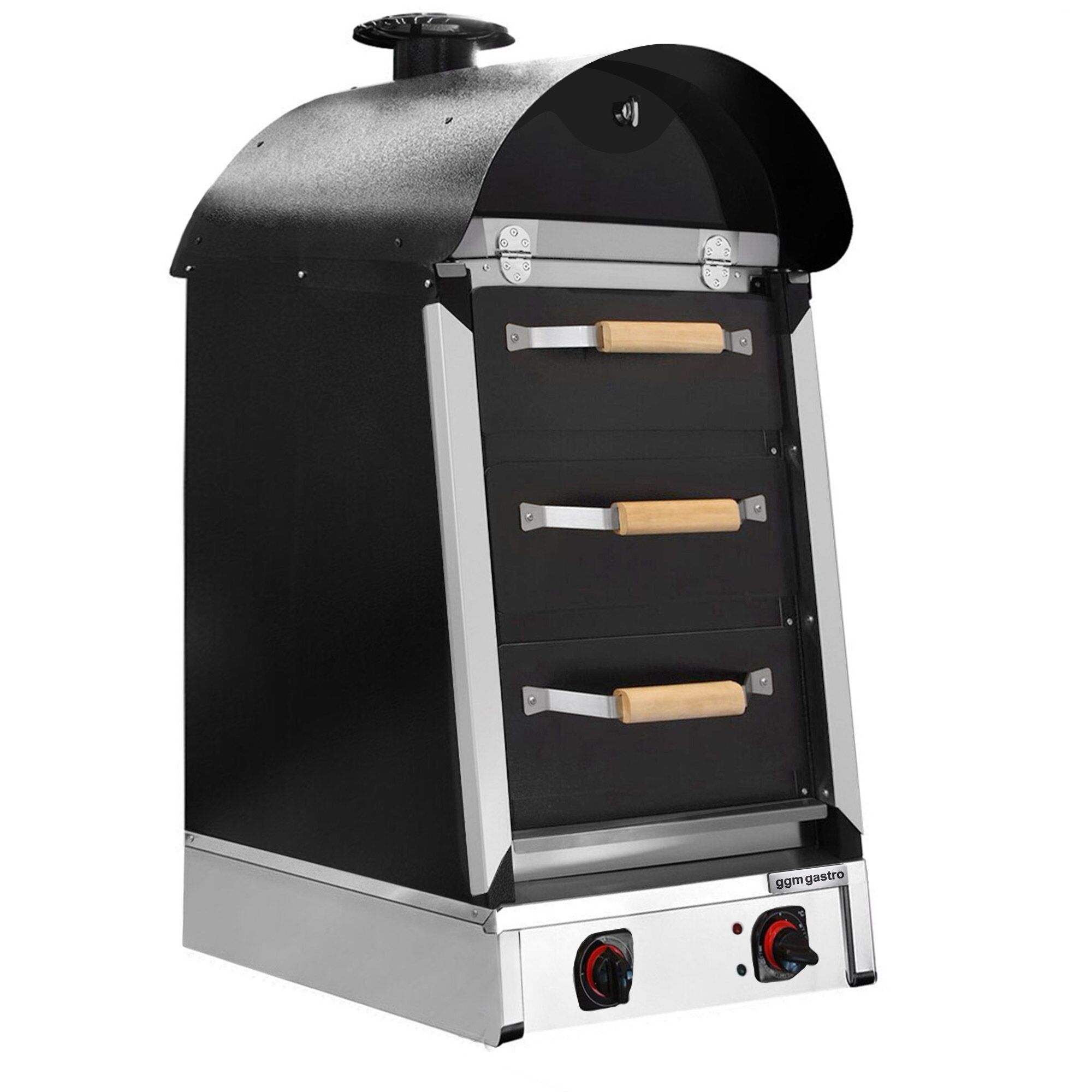 Commercial Electric Jacket Potato Oven - Manual Controls - 4.5kW - 230V - 530x1210x740mm - stainless steel - with 3 drawers