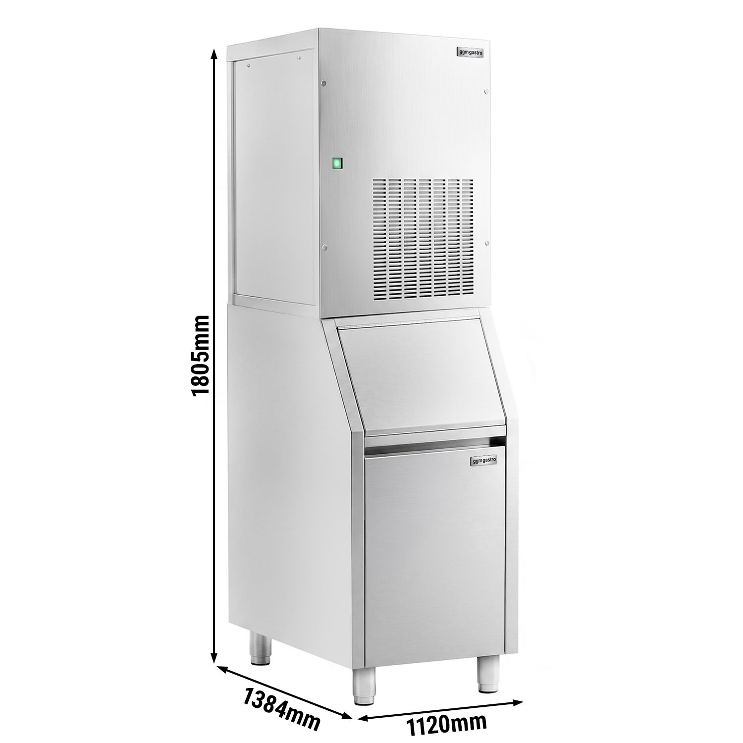 Premium PLUS moduláris jégdaráló – 270 kg/24, 100 kg-os jégtárolóval együtt