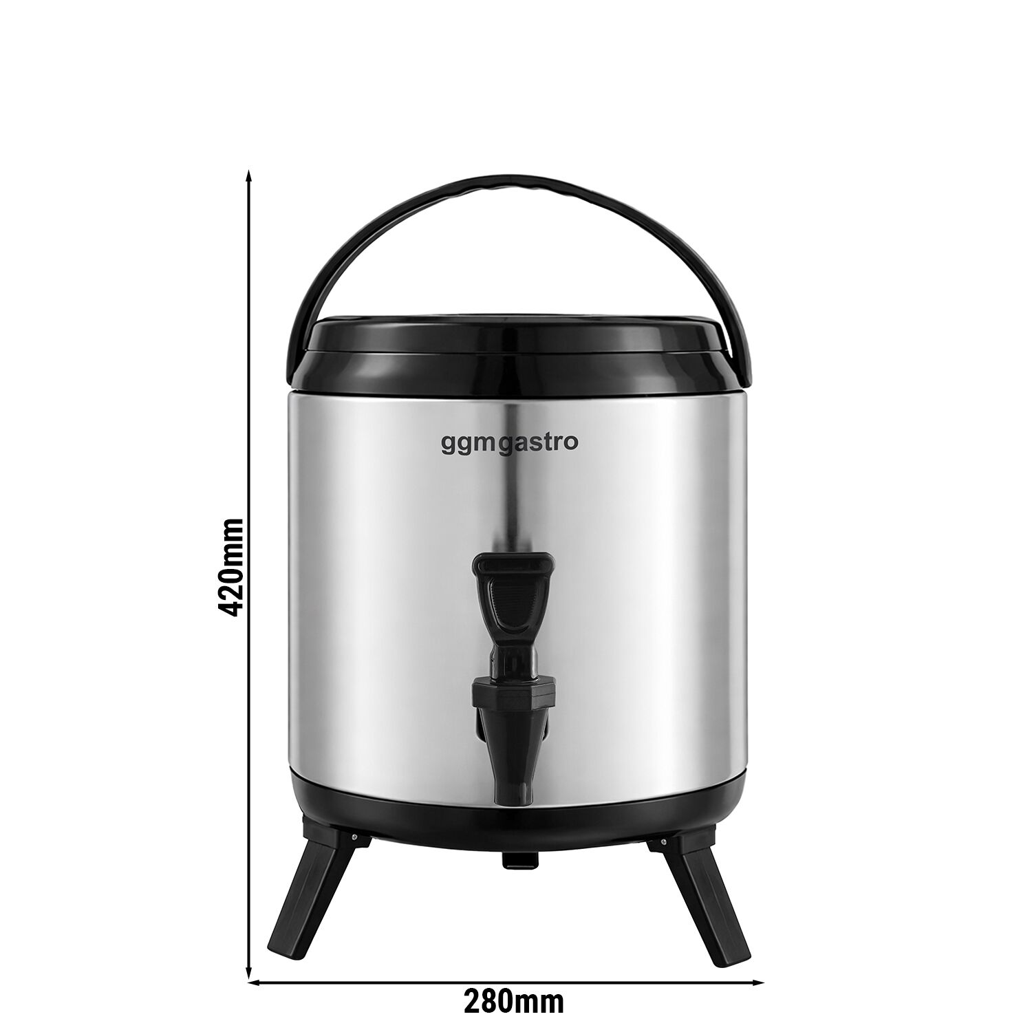 Distributeur de boissons - 14 Litres - Isolé - inox