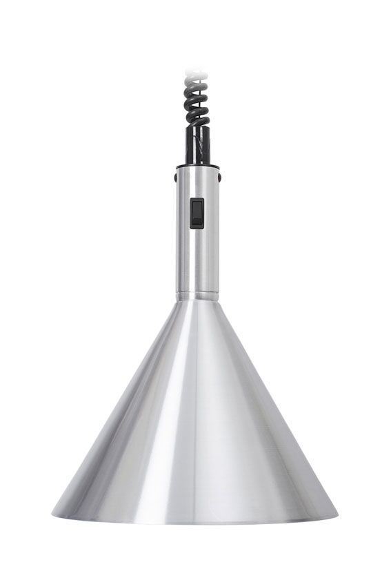 Infrarood warmtelamp Retro - 250W - Ø280mm - hoogteverstelbaar - Aluminium