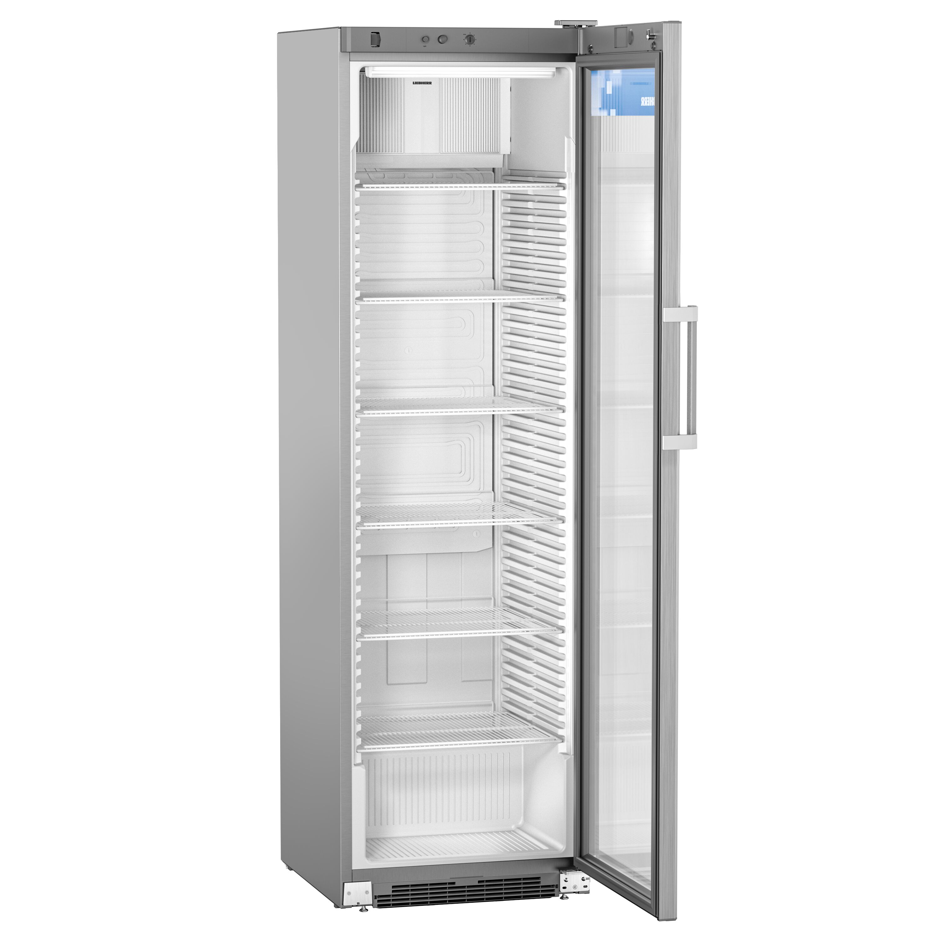 LIEBHERR | Getränkekühlschrank PREMIUM - 441 Liter - mit 1 Glastür  & Werbedisplay - Grau