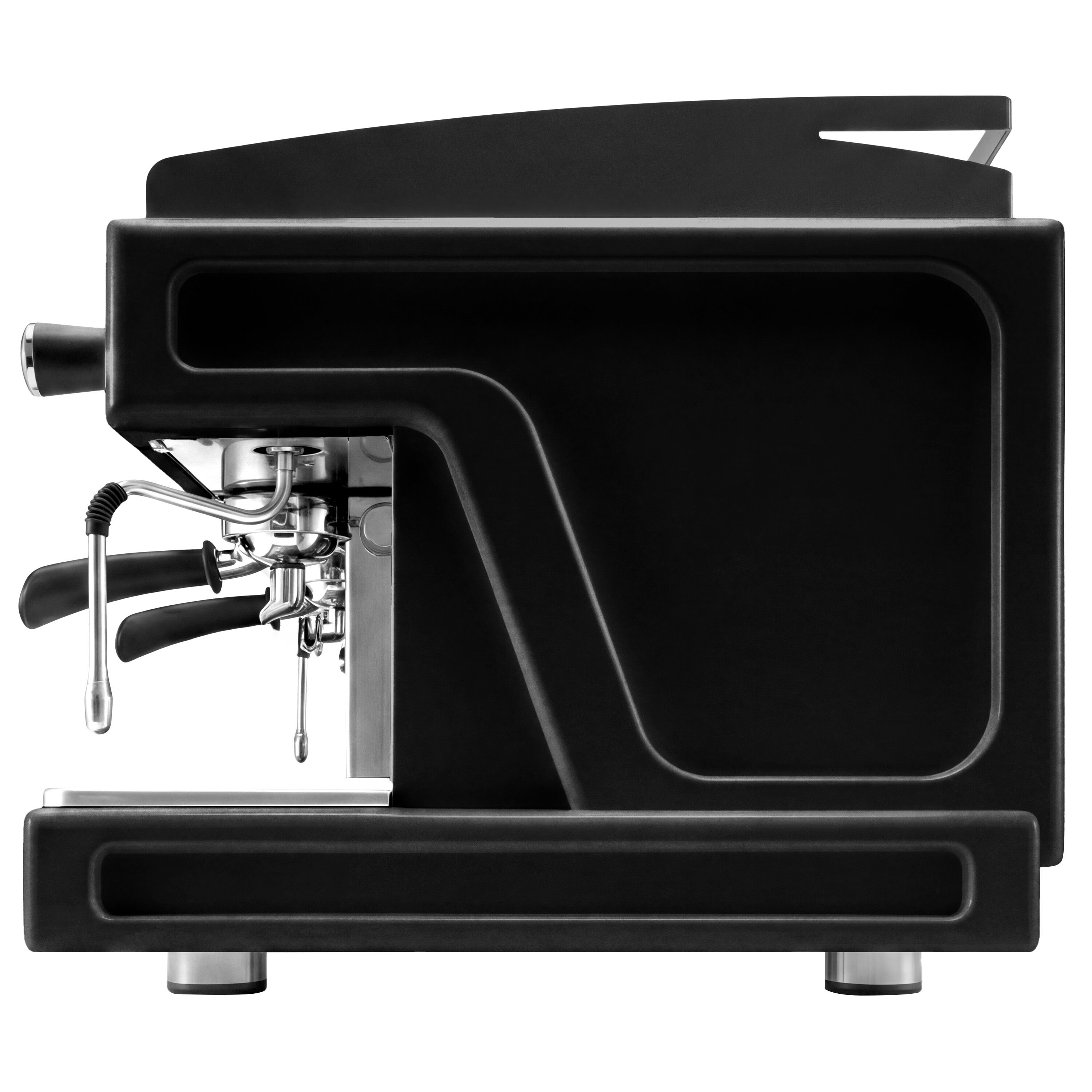 WEGA | Airy - Siebträgermaschine - 2 Gruppig - 3,85 kW - mit Shot Counter - Schwarz