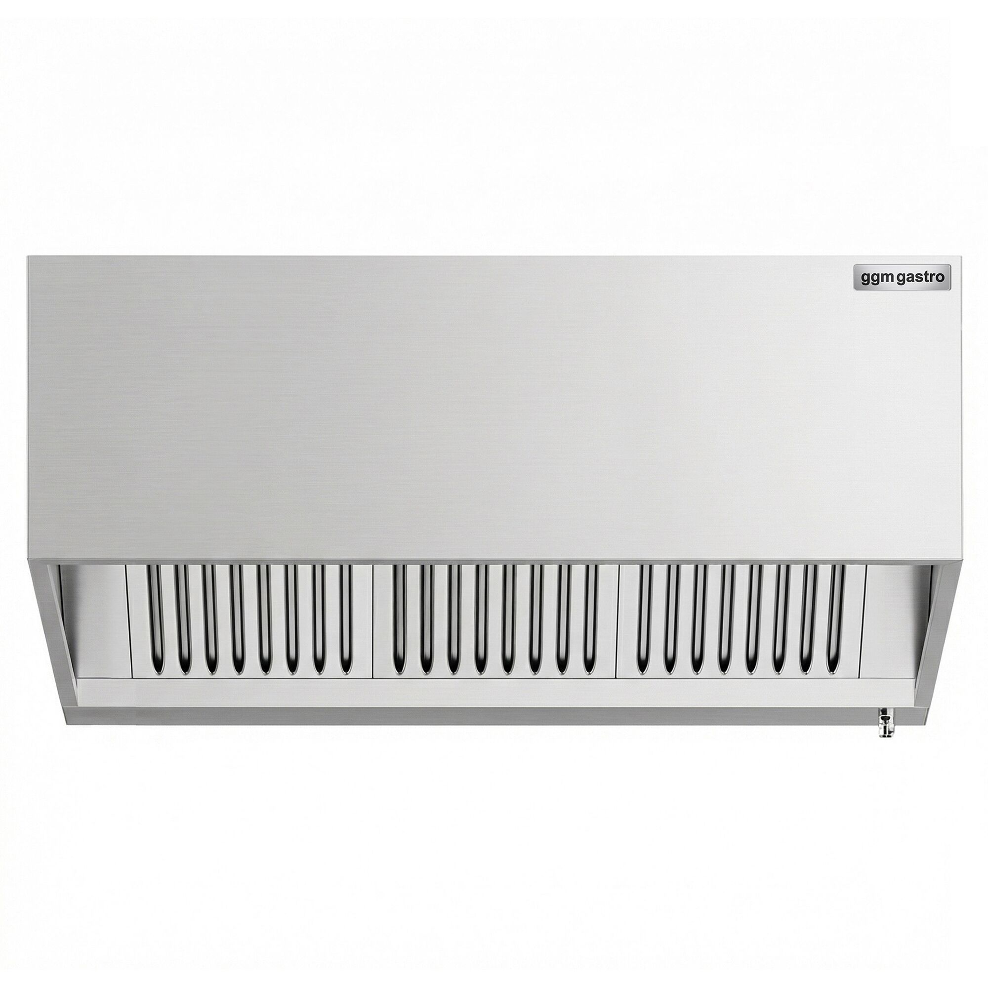 Induction box hood - 1600mm - with filter & light - without motor