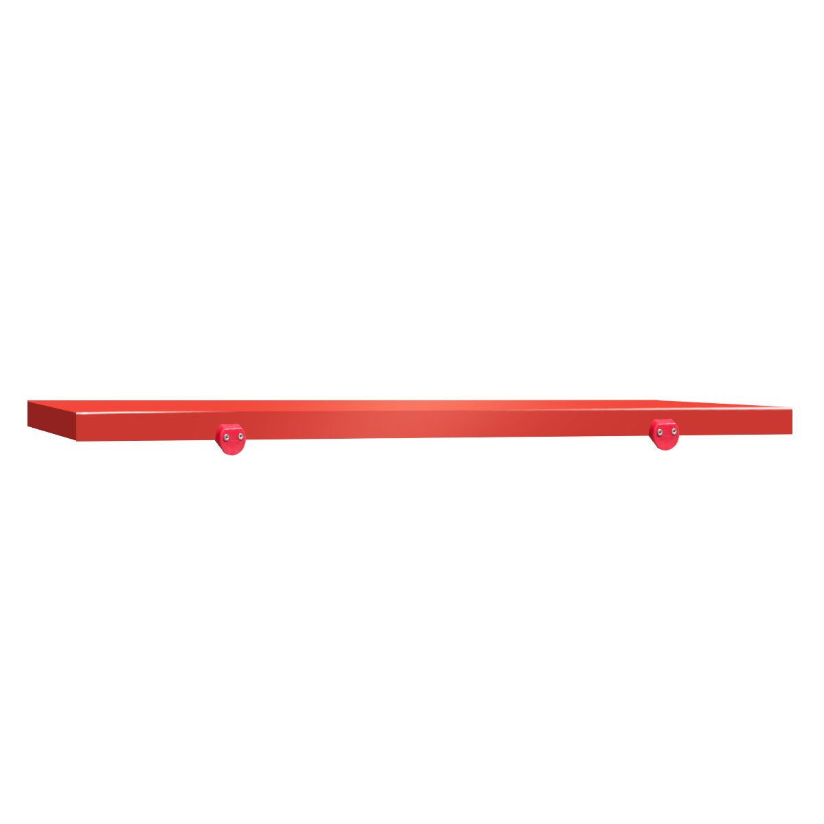 Schneideplatte für Arbeitstisch - 2000x600mm - HACCP-Konform - Rot