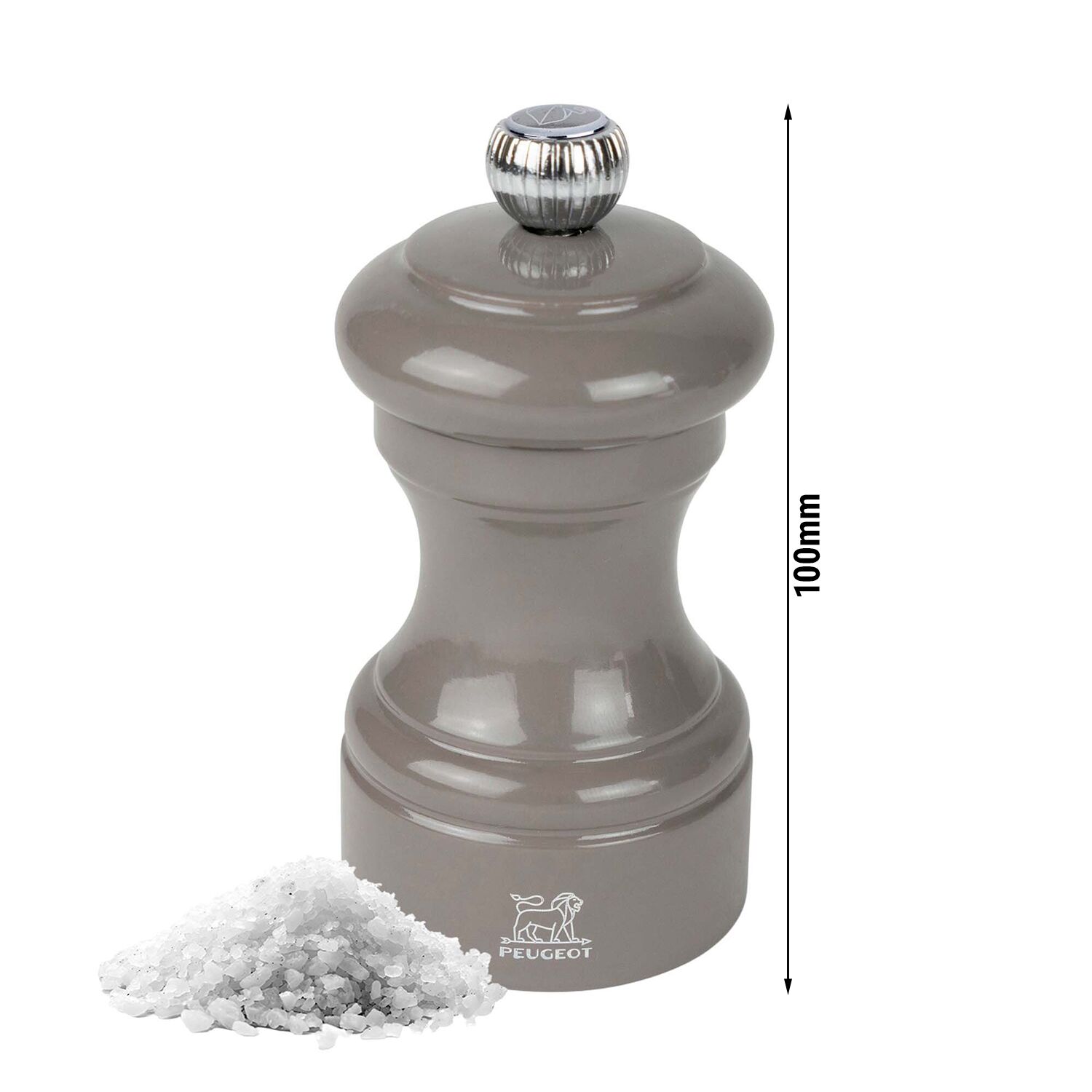 (6 pièces) PEUGEOT | BISTRORAMA – Moulin à sel – Bois – Gris taupe – Hauteur : 100 mm